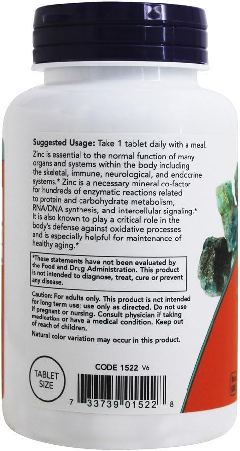 Now Foods zinc gluconate 50mg 250 tabs ( Multi-Pack)