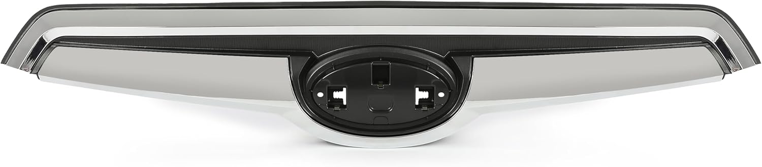 HECASA Front Grille Compatible with 2019-2021 Subaru Forester Bumper Grill Assembly Silvery+Black Replacement for 91121SJ100 SU1200187 91121SJ000 SU1200175