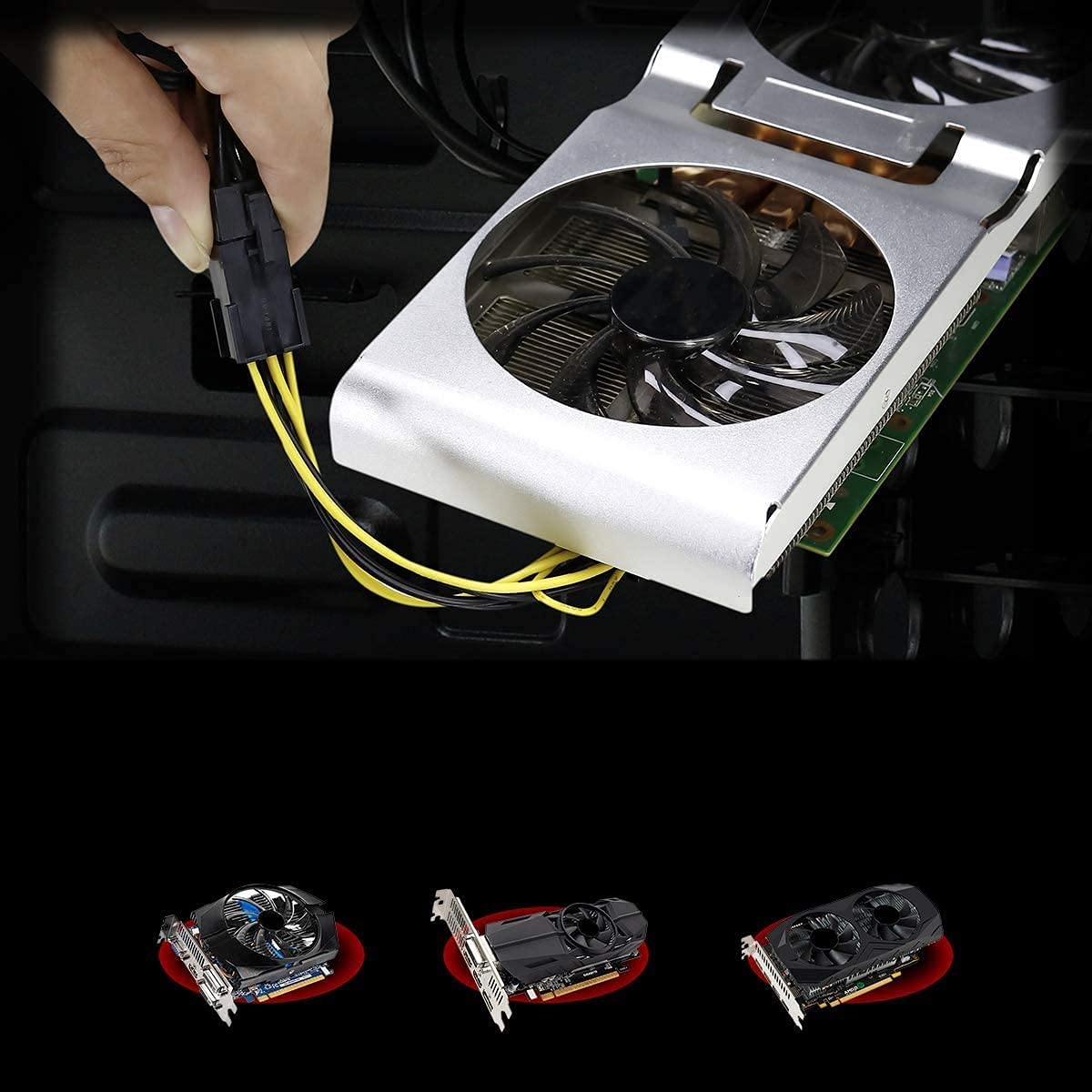 Amazon.co.jp: GPU VGA PCIe 8ピンメスからデュアル2X8ピン（6 + 2