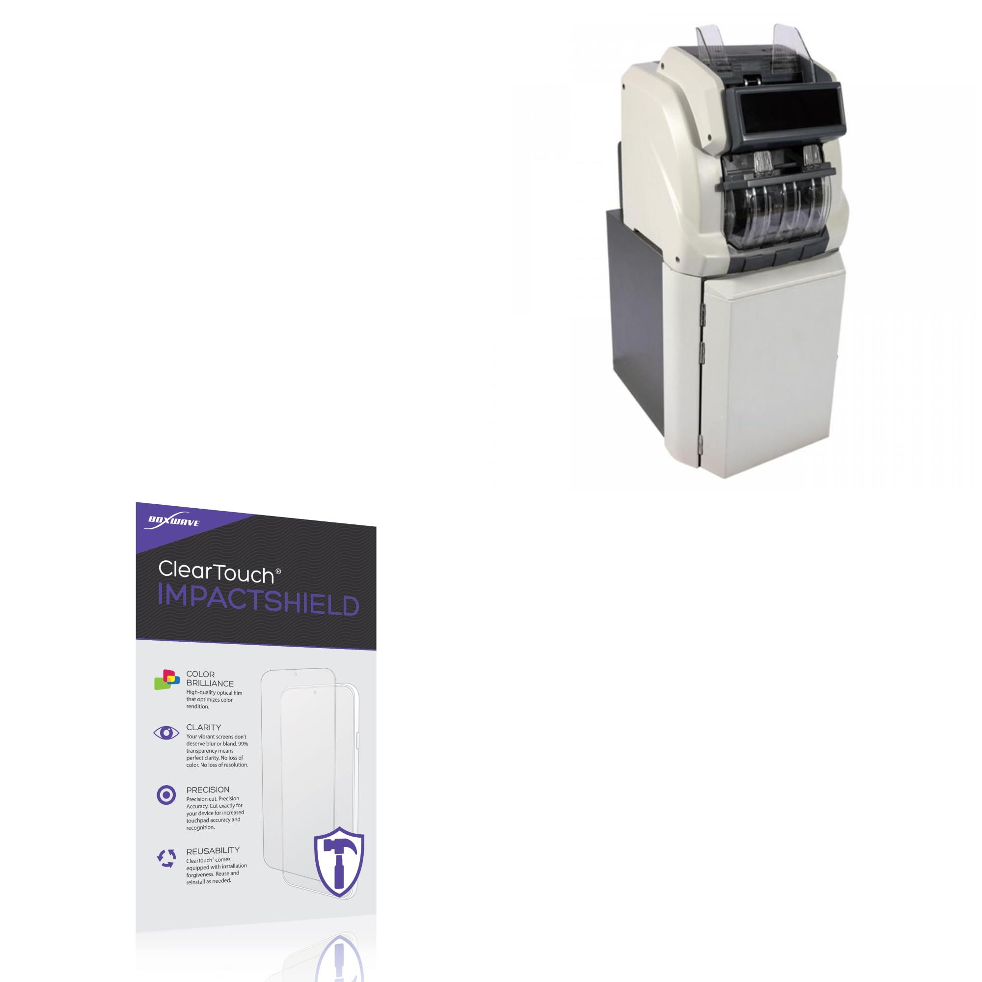 BoxWave Screen Protector Compatible With Ribao Technology DM-150D - ClearTouch ImpactShield (2-Pack), Impenetrable Screen Protector Flexible Film