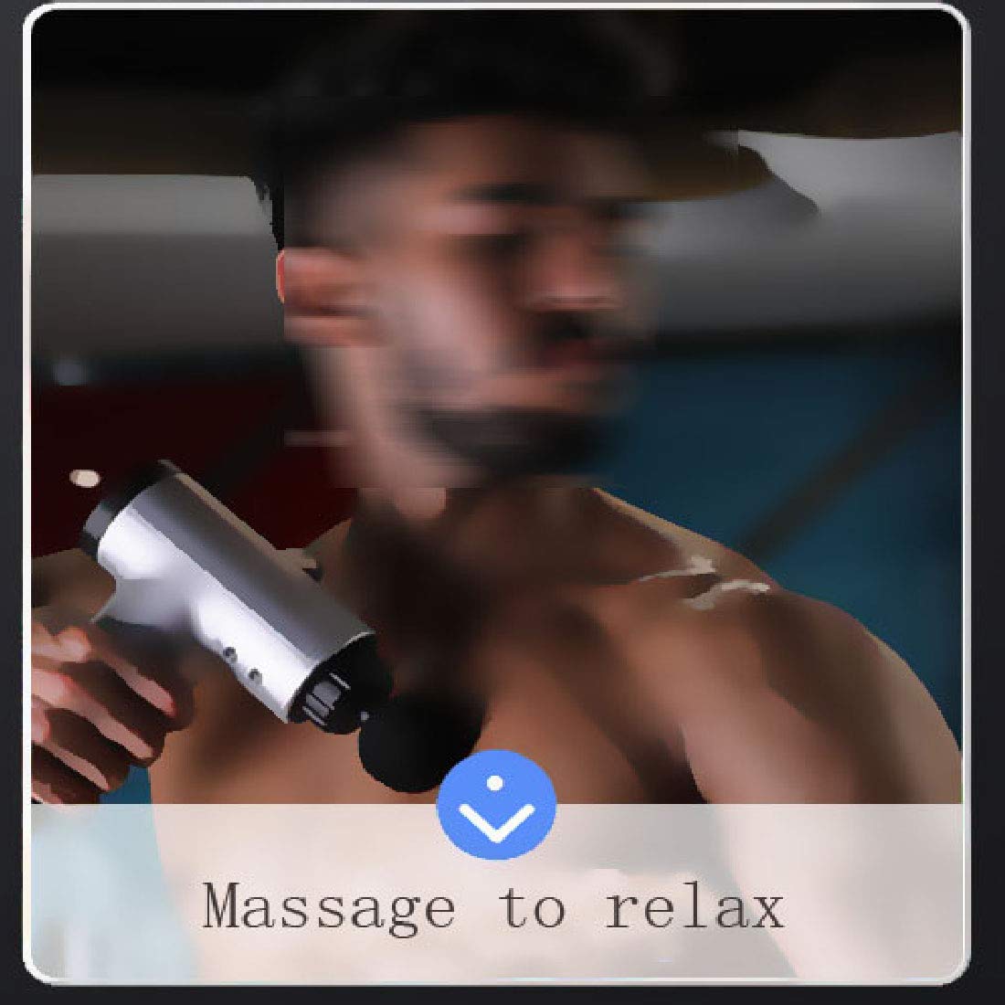 Pistola De Masaje Masajeador De PercusióN MúSculo Profundo Alivio del Dolor Muscular VibracióN del Arma Inteligente PéRdida De Peso De La Pistola De Masaje Fitness,Red