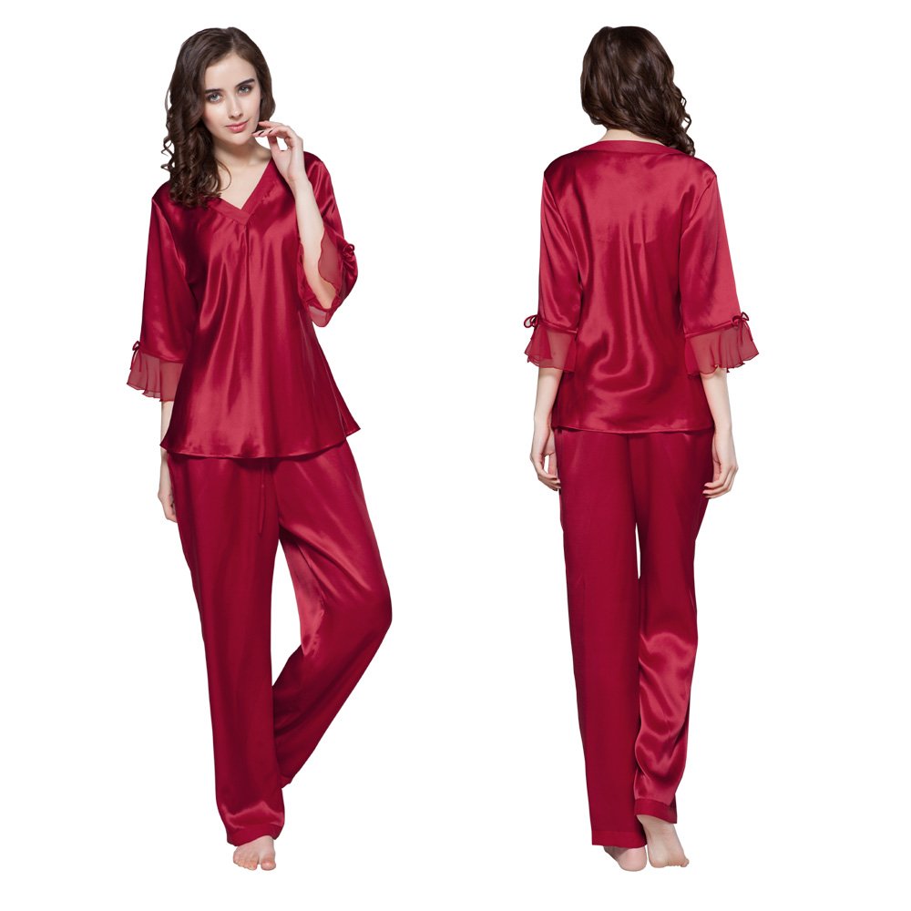 LilySilk Women's 100% Silk Pajamas Set