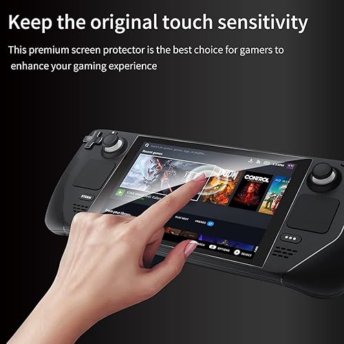 Miniatura 3 de Hosanwell 2-Pack Screen Protector Compatible with Steam Deck 7 Inch Transparent HD Clear Anti-Scratch Screen Protector