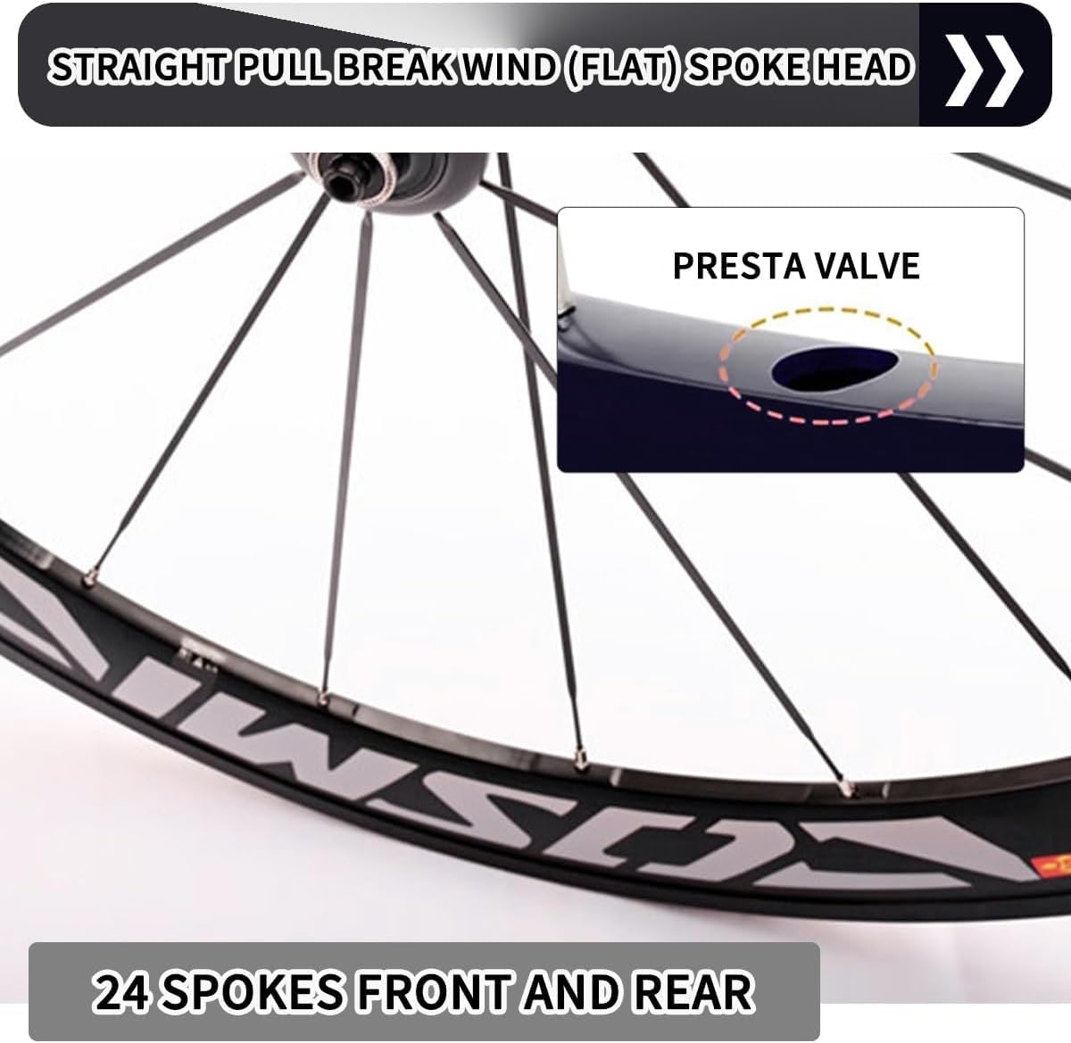 Juego De Ruedas Bicicleta Carretera 700C 40/50Mm Eje Pasante Center-Lock 24H 12*100/12*142Mm Frenos Disco Aleación Aluminio Cassette 7-12 Velocidades
