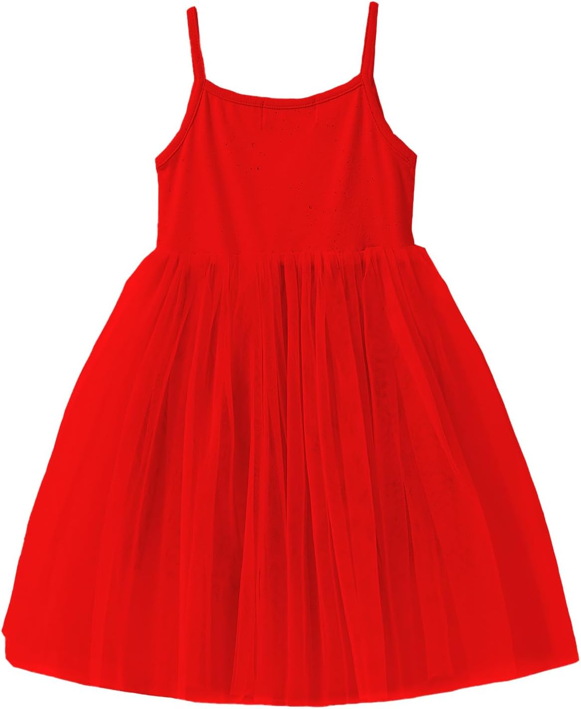 Mud Kingdom Little Girls Tulle Dress Tutu Strap Sparkly Princess Summer Sleeveless Casual Mesh Sundress A-line - Image 3