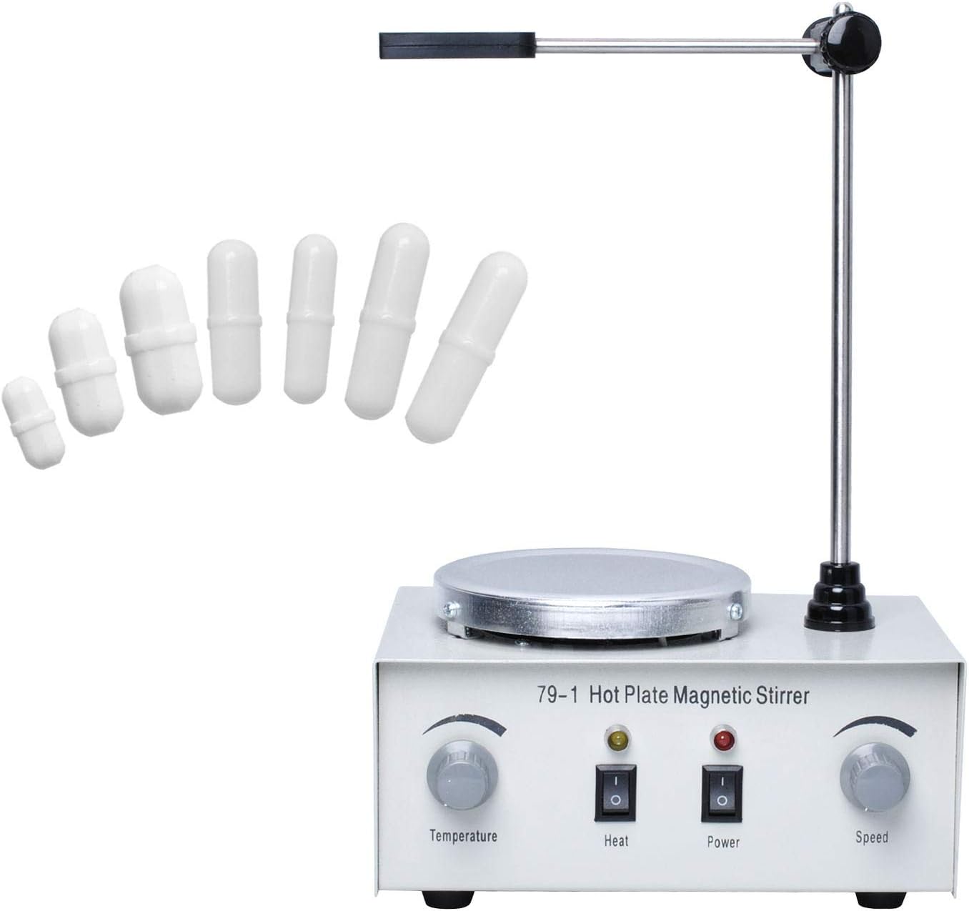 Magnetic Stirrer Hot Plate Magnetic Stirring Bar, Apply to Lab, Universities, Adjustable Magnetic Stirrer, Model Number 79-1, 110V, 0-2400RPM 1000ml