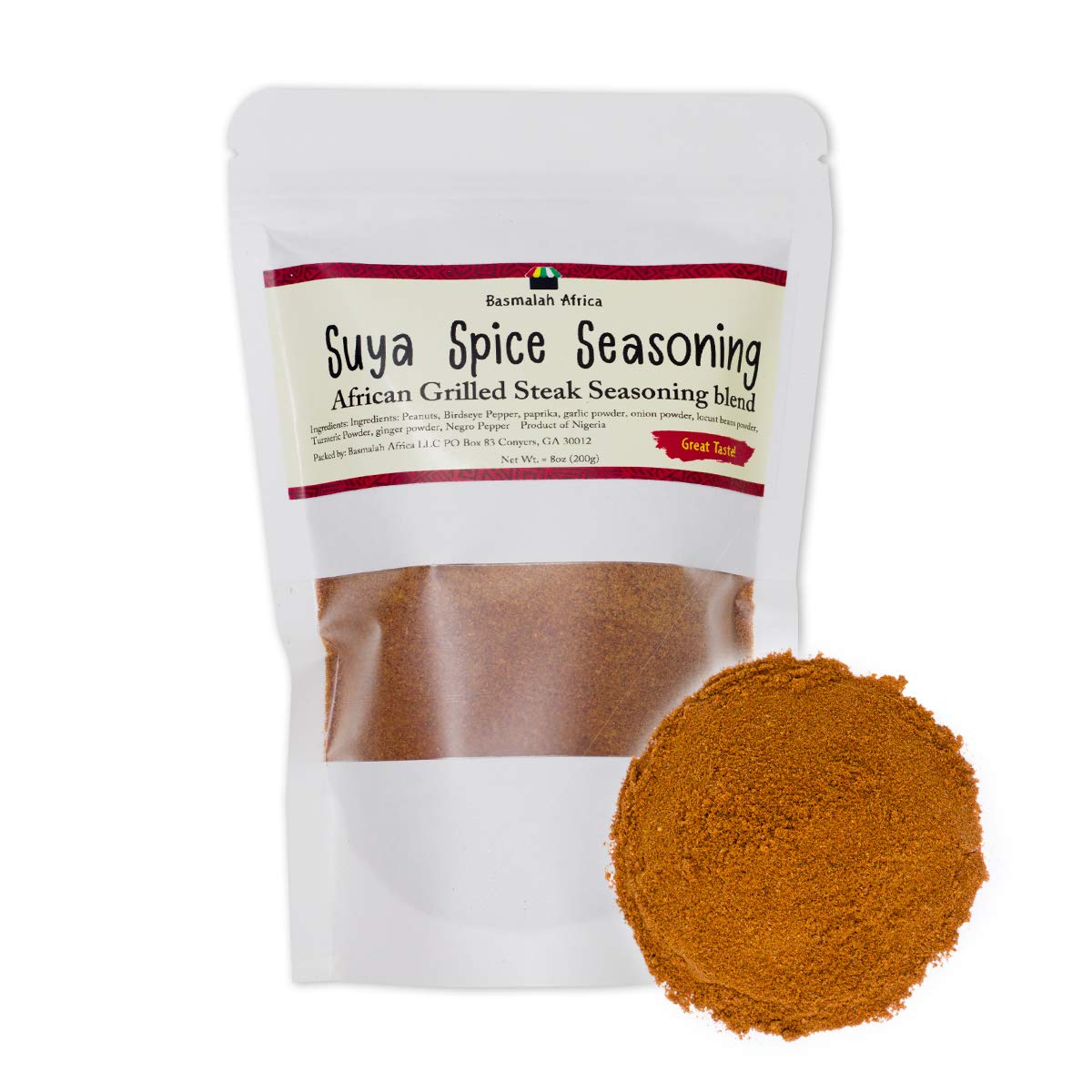 Basmalah Africa Suya Spice Seasoning Pepper, Yaji Spice