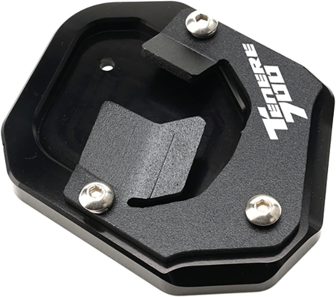 Extensión Caballete Lateral Moto Tenere 700 | Aluminio CNC, Color Gris, 2019-2023