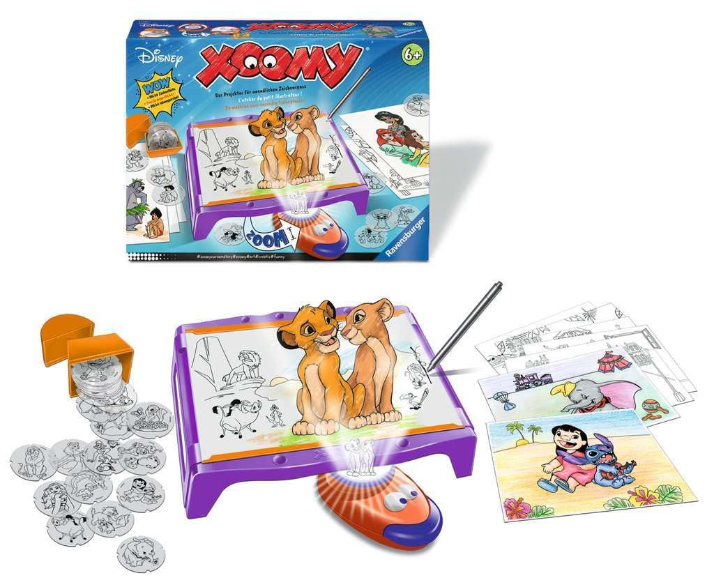 Xoomy Maxi Disney Classics and Princesses - Impara a disegnare, disegnare e dipingere in modo creativo per bambini dai 6 anni in su, set da disegno per un divertimento senza fine