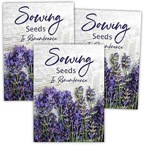 Seed Needs Lavender Remembrance Seed Packet Favors Cover