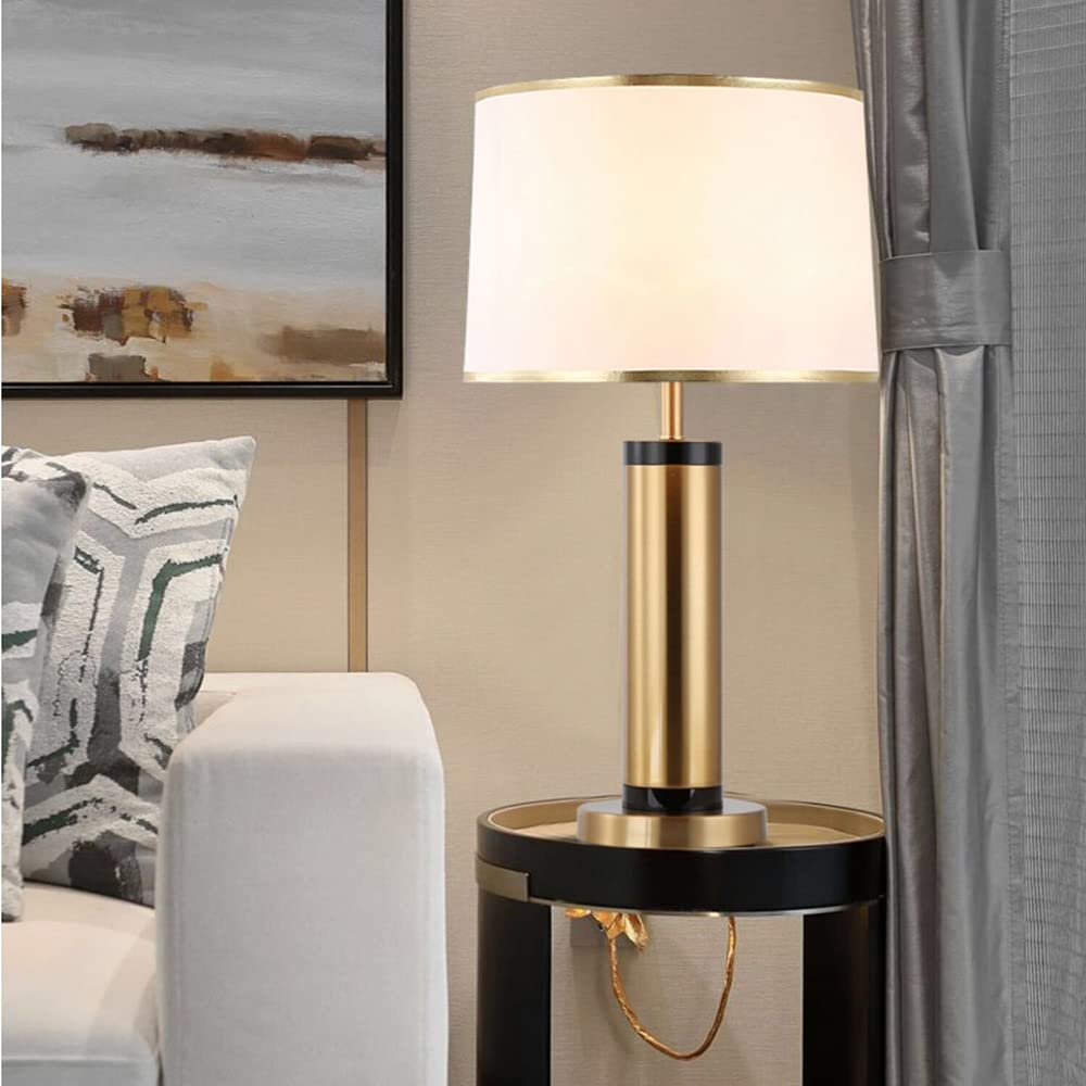 Mengjay Lámpara Cerámica de mesita,Lámpara de mesa con base de cerámica y pantalla de tela beige,Lamparas de mesita de noche,Lámpara Escritorio Diseño Clasico,para dormitorio, fiesta, comedor