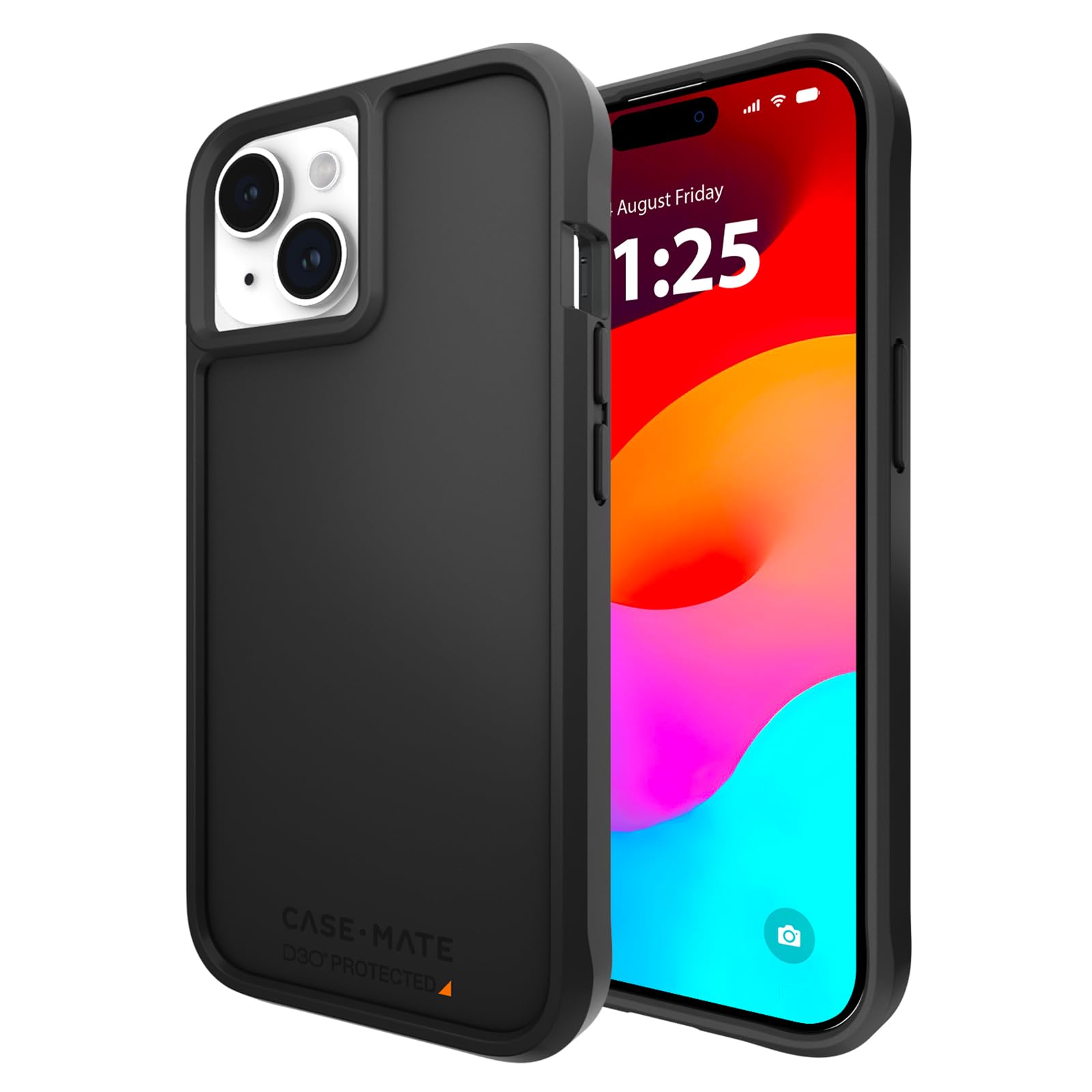 Coque Case-Mate iPhone 15 noire en polymère absorbant premium et D3O - 8