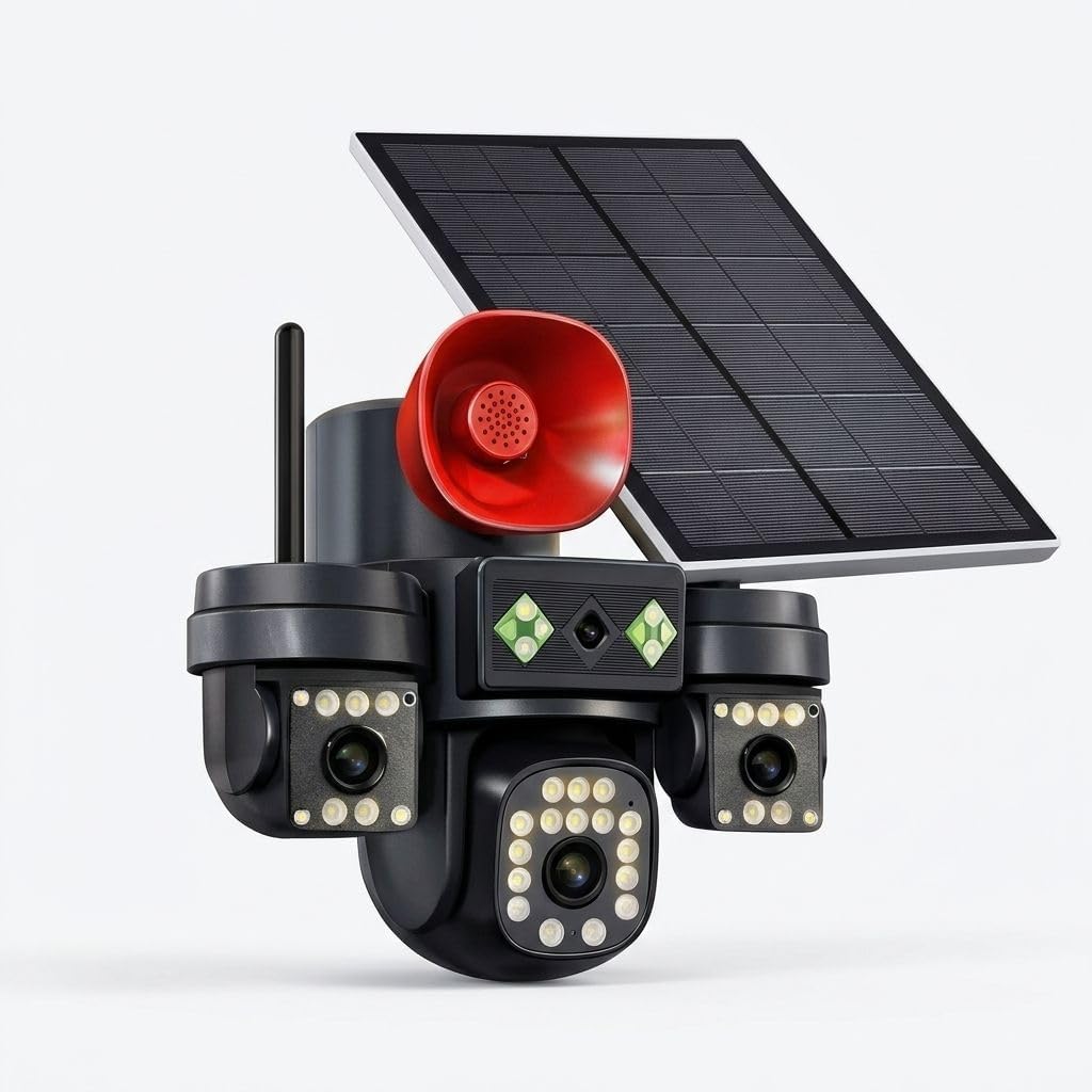 ApnaCam Solar Powered 4G SIM Outdoor Security Camera with Siren | Triple Lens, PIR Motion Detection, Color Night Vision, Smart Sleep Mode, No WiFi Required-image-33