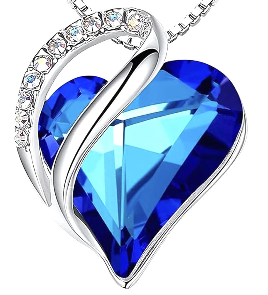 Ciondolo Portachiavi Per Cellulare Con Fiore Hawaiano E Cuore - Cristallo Blu E Smalto Argentato