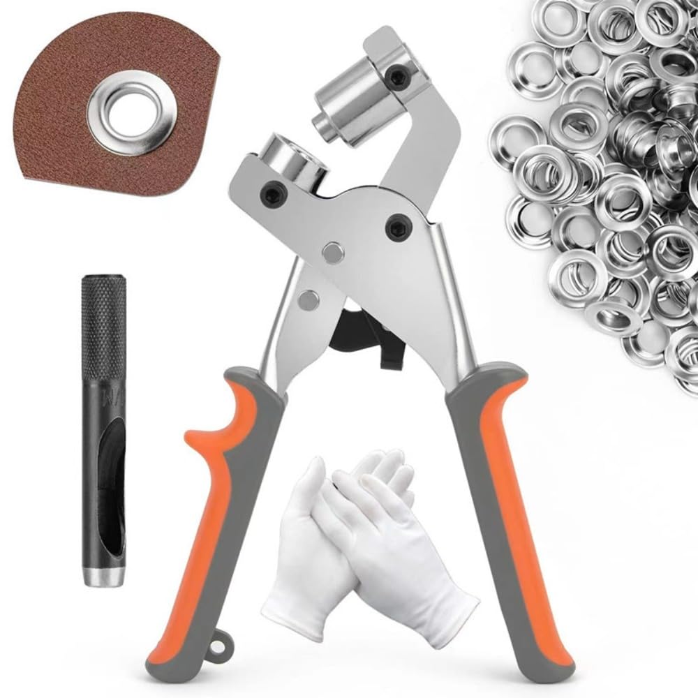 Amazon | Fiegcit ハトメパンチ 10mm 穴あけ工具 ハトメ 穴あけパンチ