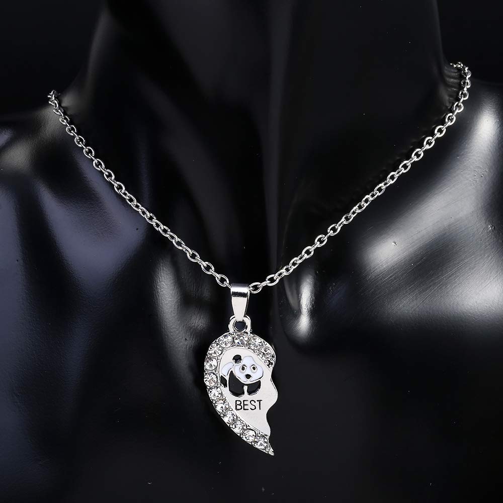 2 Pièces Pendentifs En Chaîne Pour Femme Couples, Chaînes D'Amitié