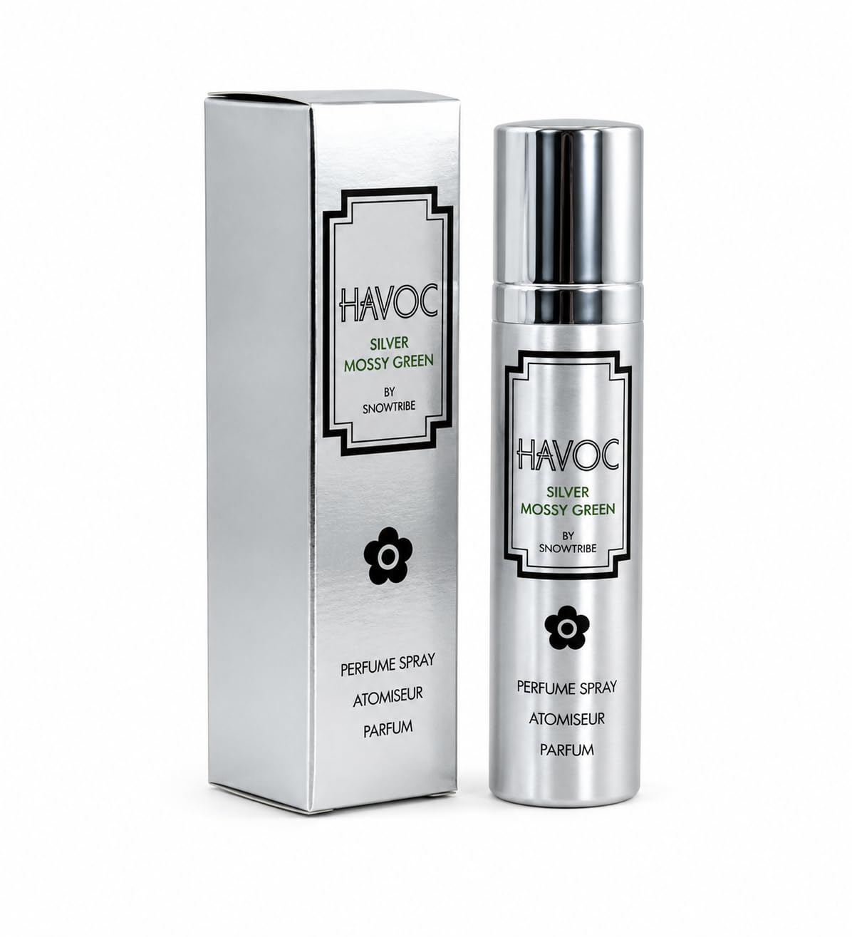 Havocc Silver Mossy Green Long Lasting Eau De Toilette For Unisex, Refreshing Chypr Fragrance, 75ml
