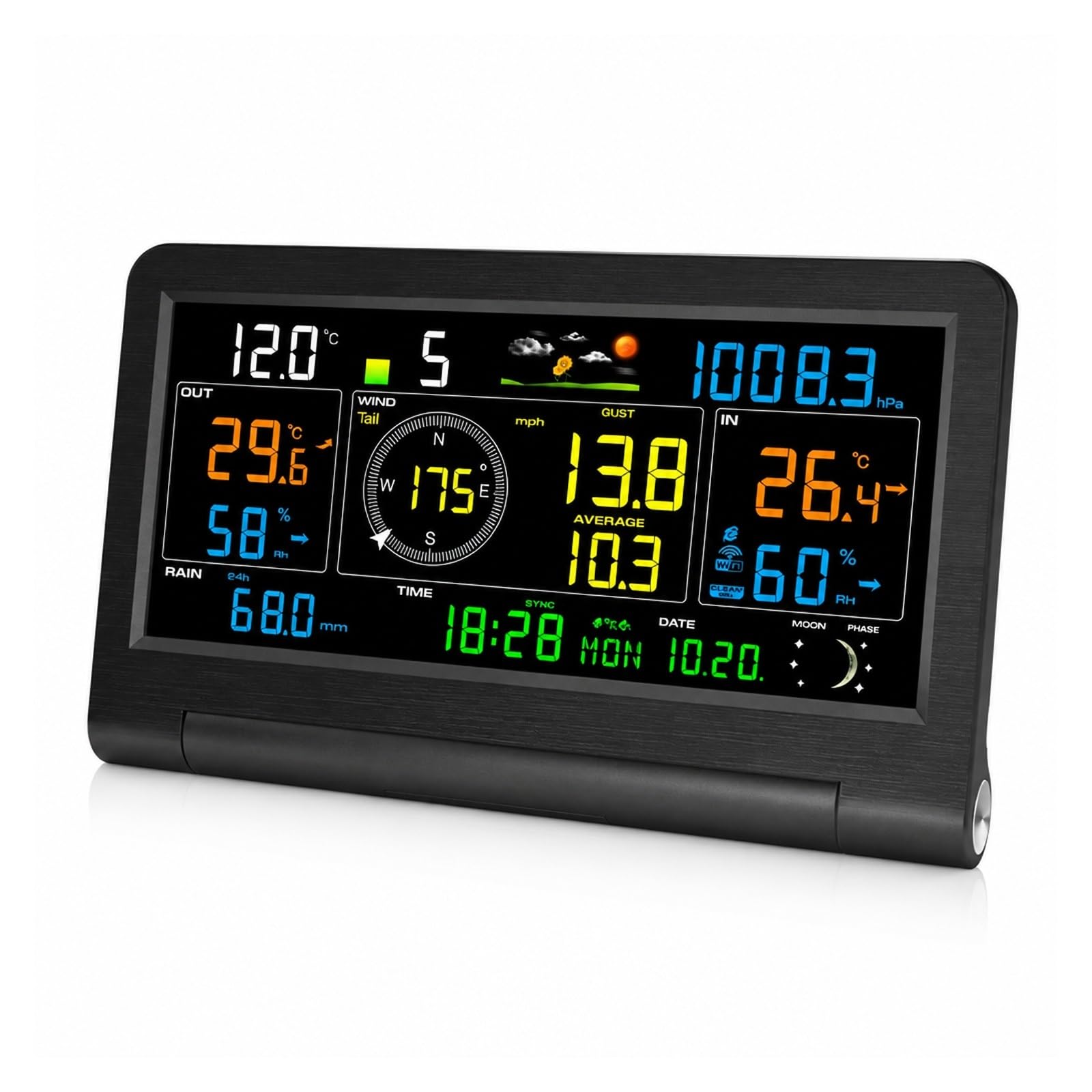 Pluviometro, Stazione Meteorologica WiFi Wireless 14 in 1 WS0355