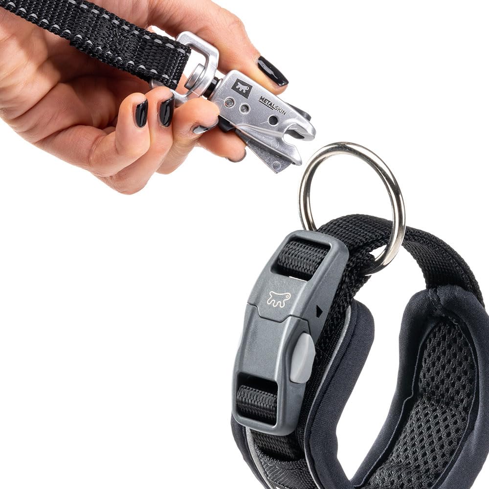 Ferplast Dog Collar GENIUS C15/35, Reflective, Breathable, Adjustable, Quick Release Magnetic Closure - Image 3