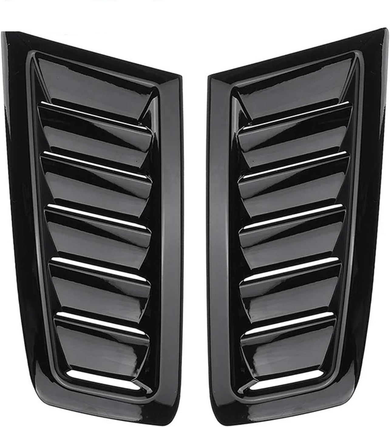 Decoration 1 Pair Universal Car Front Bonnet Vents Hood Multiple Vehicle Models Light(Carbon fiber)