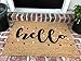 TAR HEEL MARKETPLACE New Natural Coir Non Slip Hello Floor Entrance Door Mat (18