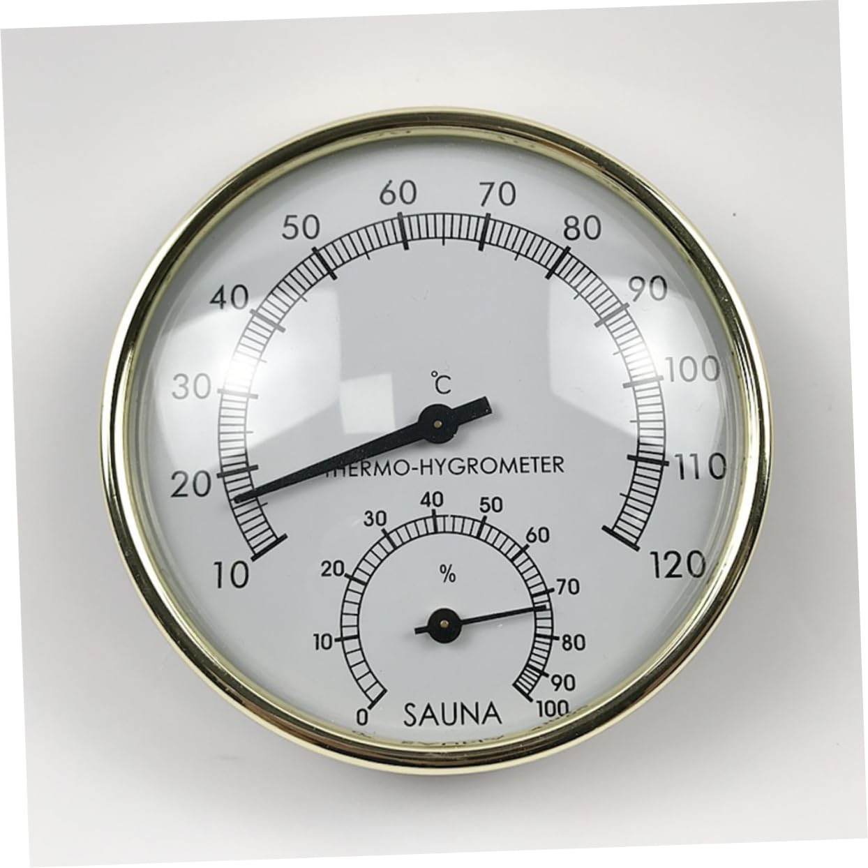 Hemobllo 3pezzi Termometro Igrometro Analogico per Sauna Misuratore di umidità e Temperatura e Facile da Leggere Strumento Multifunzionale per Ambienti Interni e Terrari Design Moderno con