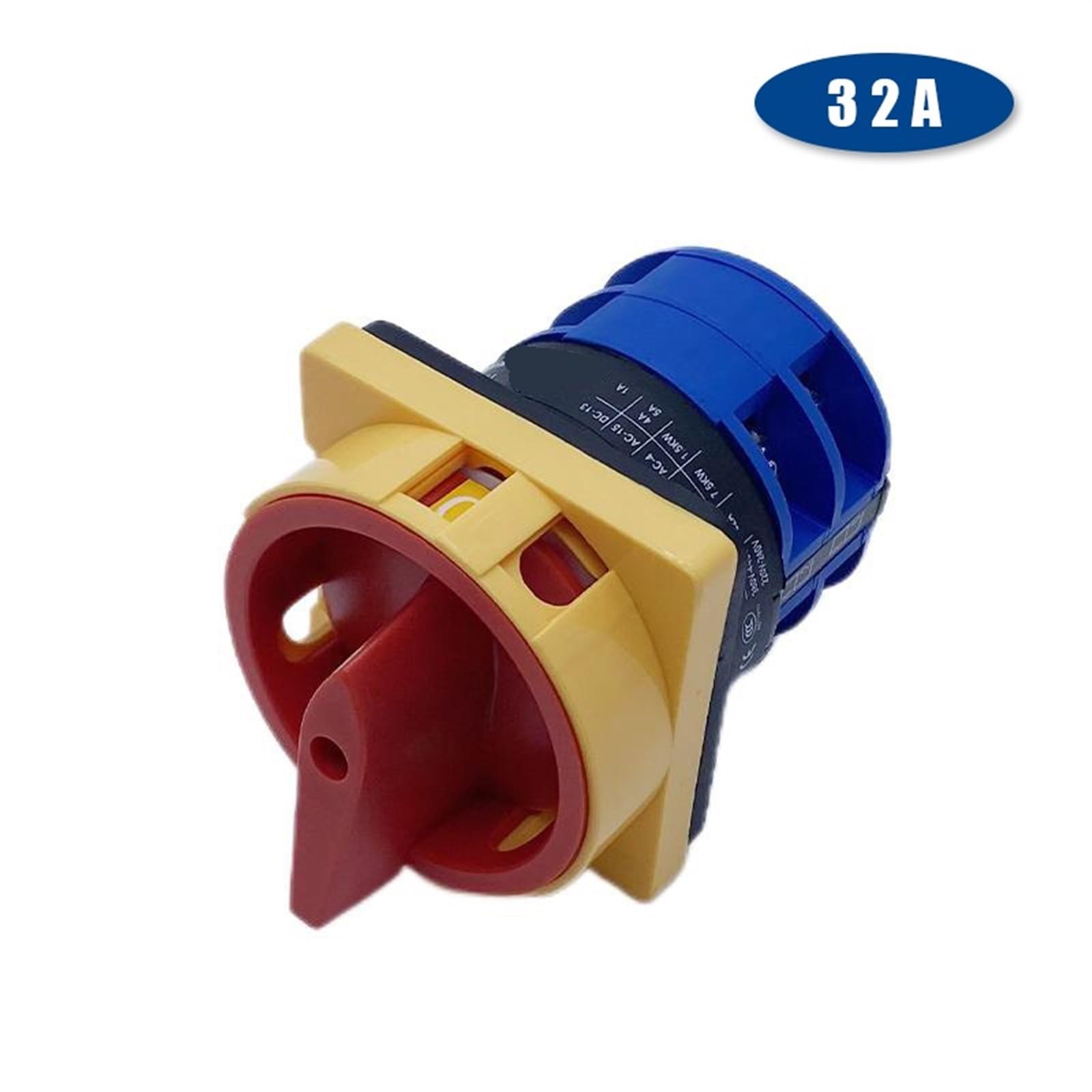 LW26GS-32/04-2 interruptor de leva giratorio candado de encendido y apagado de 2 posiciones 690V 32A interruptores de cambio de 2 polos contacto plateado YMW26 1 Uds
