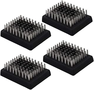 Grill Brush BBQ Grill Brush,Grill Brush Replacement Heads Wire Bristle Grill Cleaning Brush Heads BBQ Cleaner 4PCS