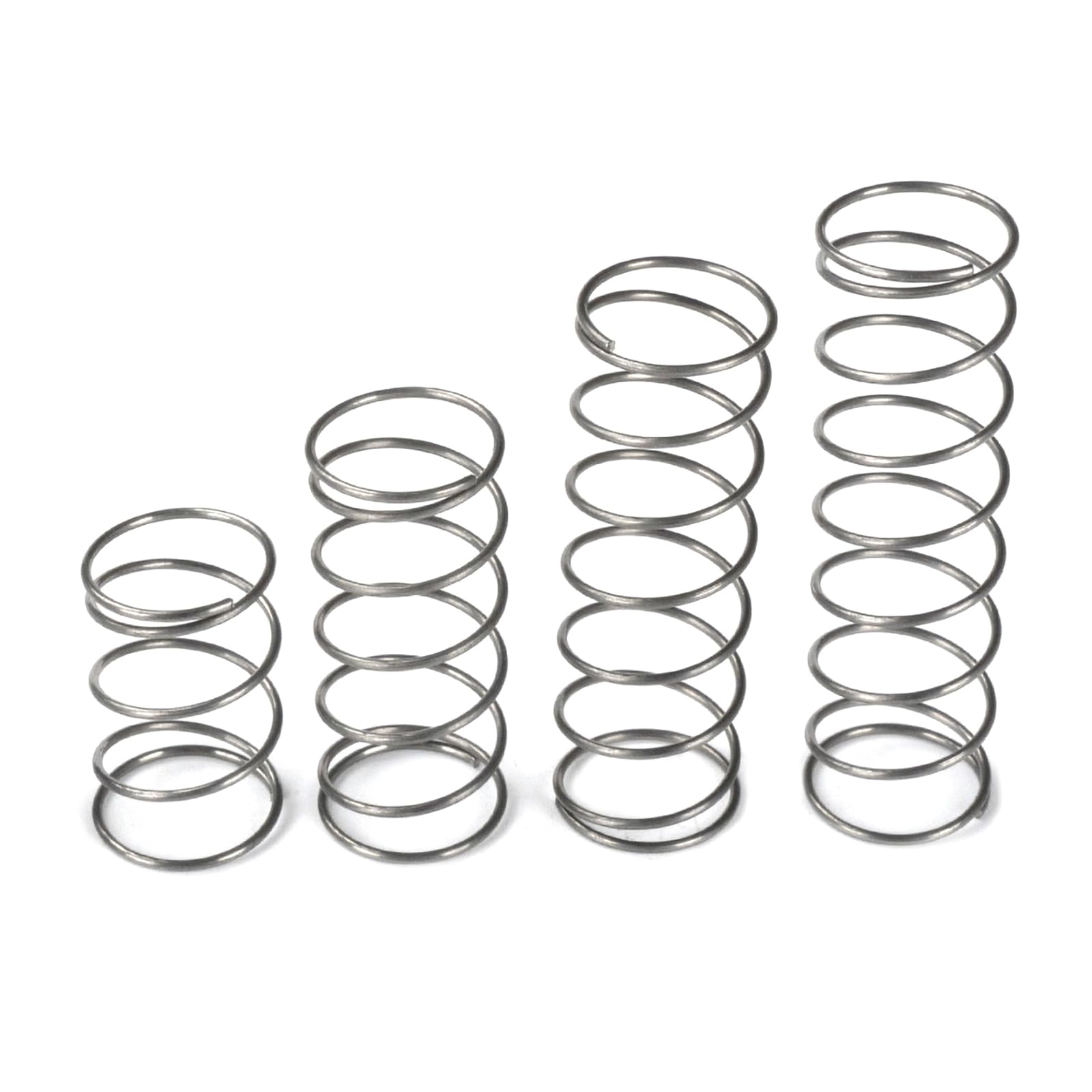 Produktbild von 10 Stück Edelstahl-Druckfedern 0,5 X 7 X 12 Mm – Langlebig, Rostfrei, Perfekt Für Reparaturen An Maschinen, Autos & Elektronik