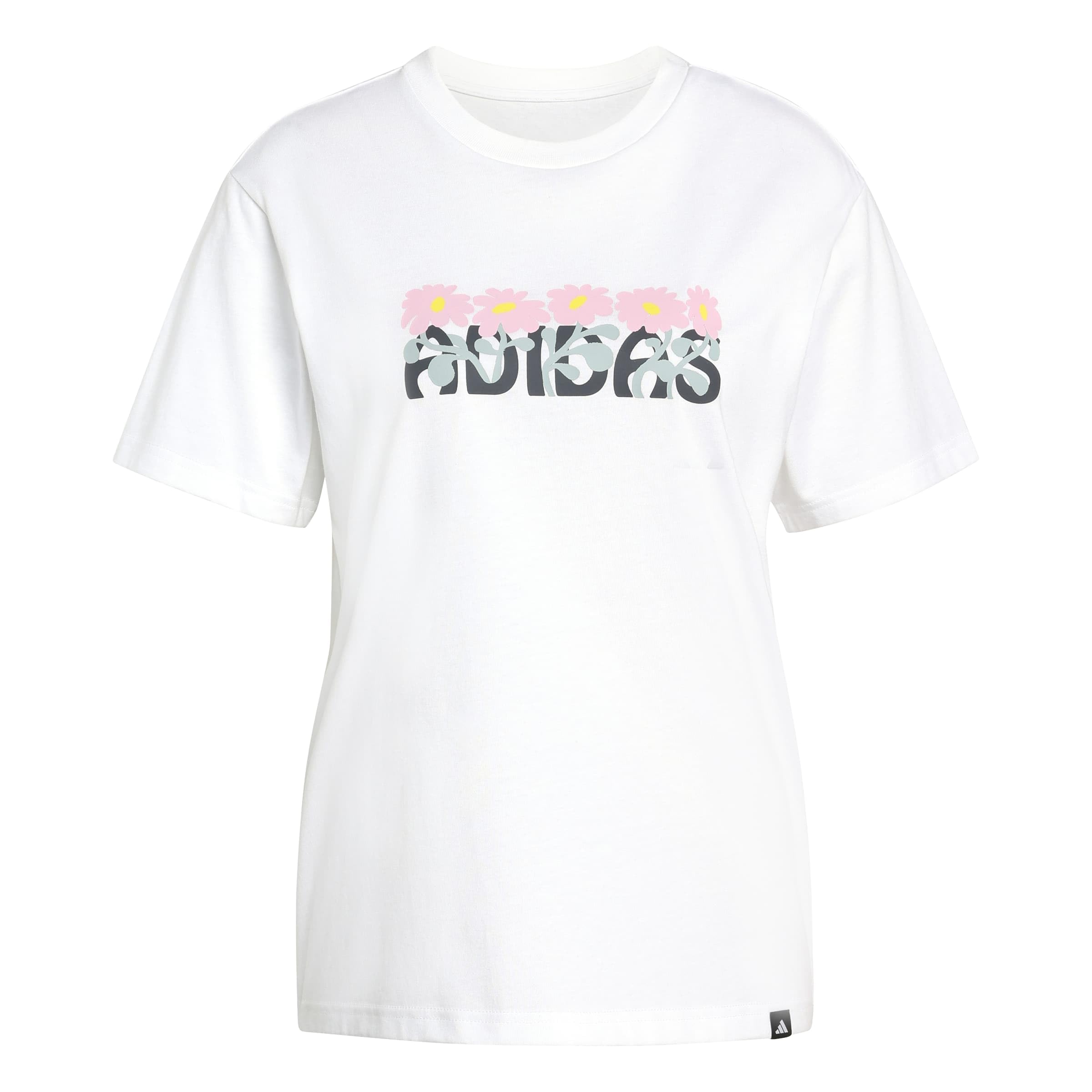 adidas Women's Soft Side Graphic T-Shirt, White, S