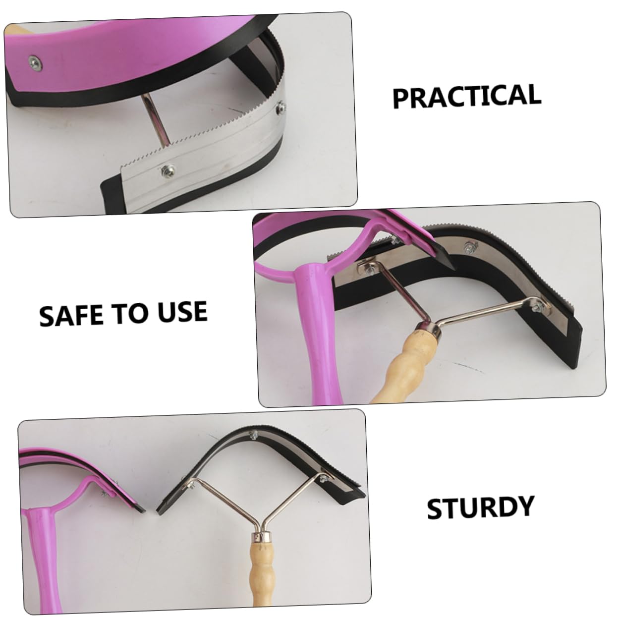 CORHAD 1Pc Horse Hair Comb with Handle Cattle Grooming Tool for Shedding Cleaning and Groom Supplies