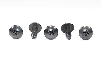 Tapping Screws Compatible with Kawasaki Mule PRO DXT/DX/FX/FXR / 600/610 / SX / 500/520 / 550 Measures 6x16 Replaces 92009-1166 -5 Pack