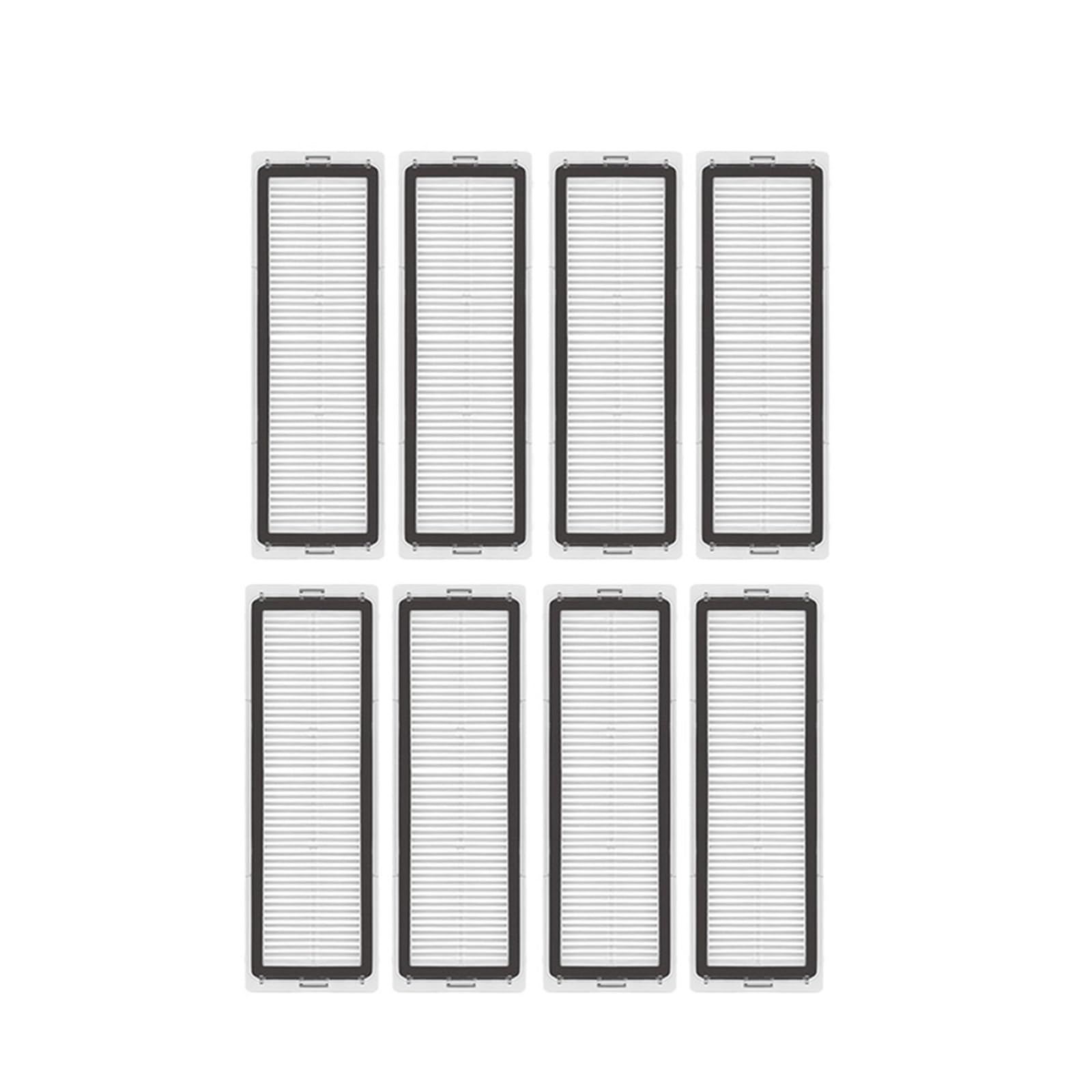 Filtry powietrza Hepa kompatybilne z Xiaomi Mijia Mi Robot Vacuum Mop 2 Pro + odkurzacz automatyczny STYTJ02ZHM STYJ02ZHM Części zamienne (Color : 8 Pcs)