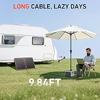 Vista 6 de Dokio XX panel solar monocristalino, plegable, de 12 voltios