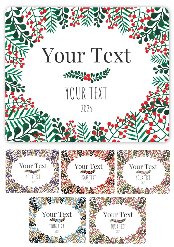 ETIKIDS Personalized wine bottle labels. Front and back stickers for cava and champagne bottles. Ideal for Christmas, birthday, and anniversary celebrations. (Blanc Multi, 24 Labels)