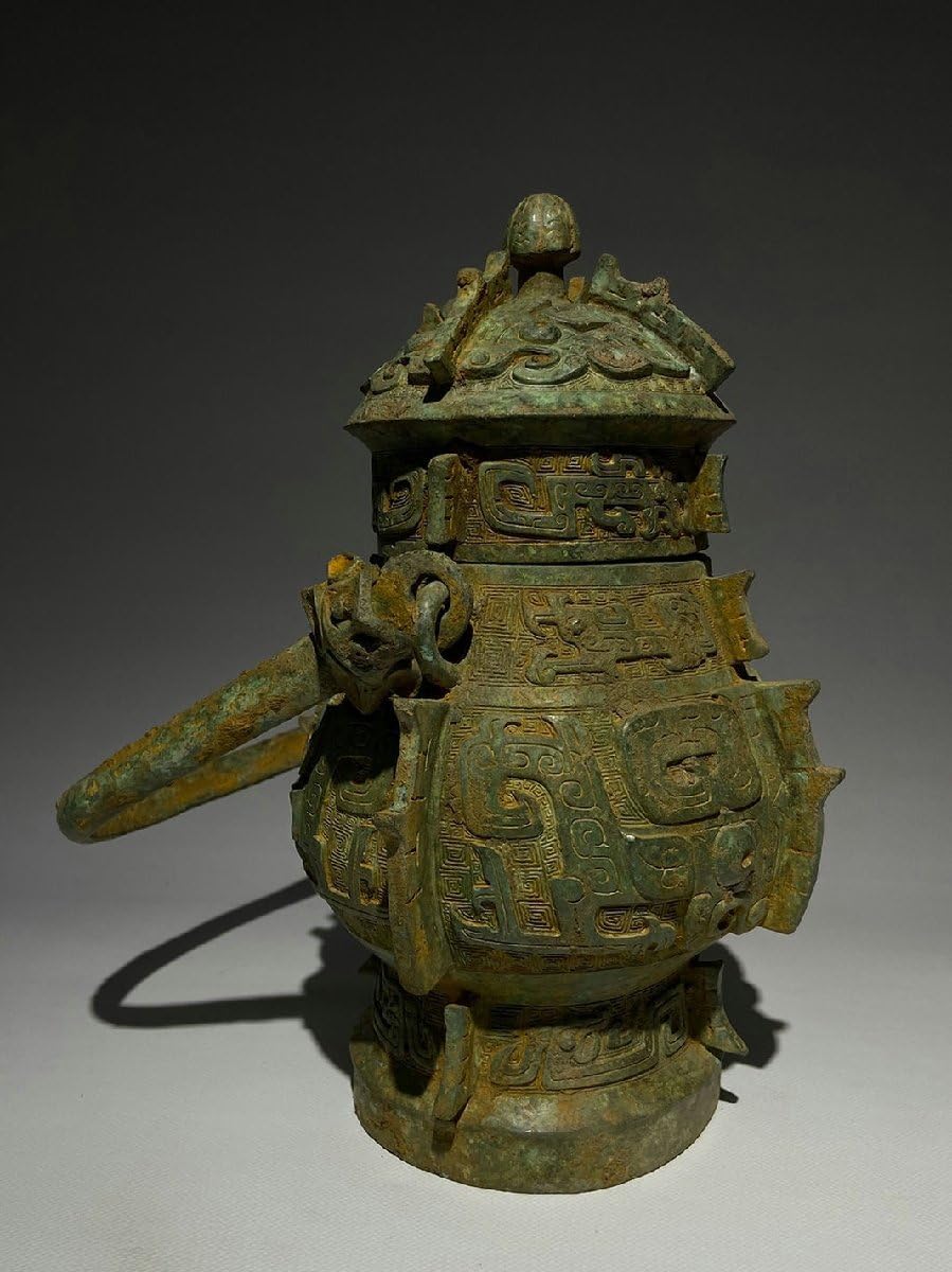 □青澤古美術□G452清時代 銅塗金彫 瑞獣 古置物 古擺件 時代物 古美術品