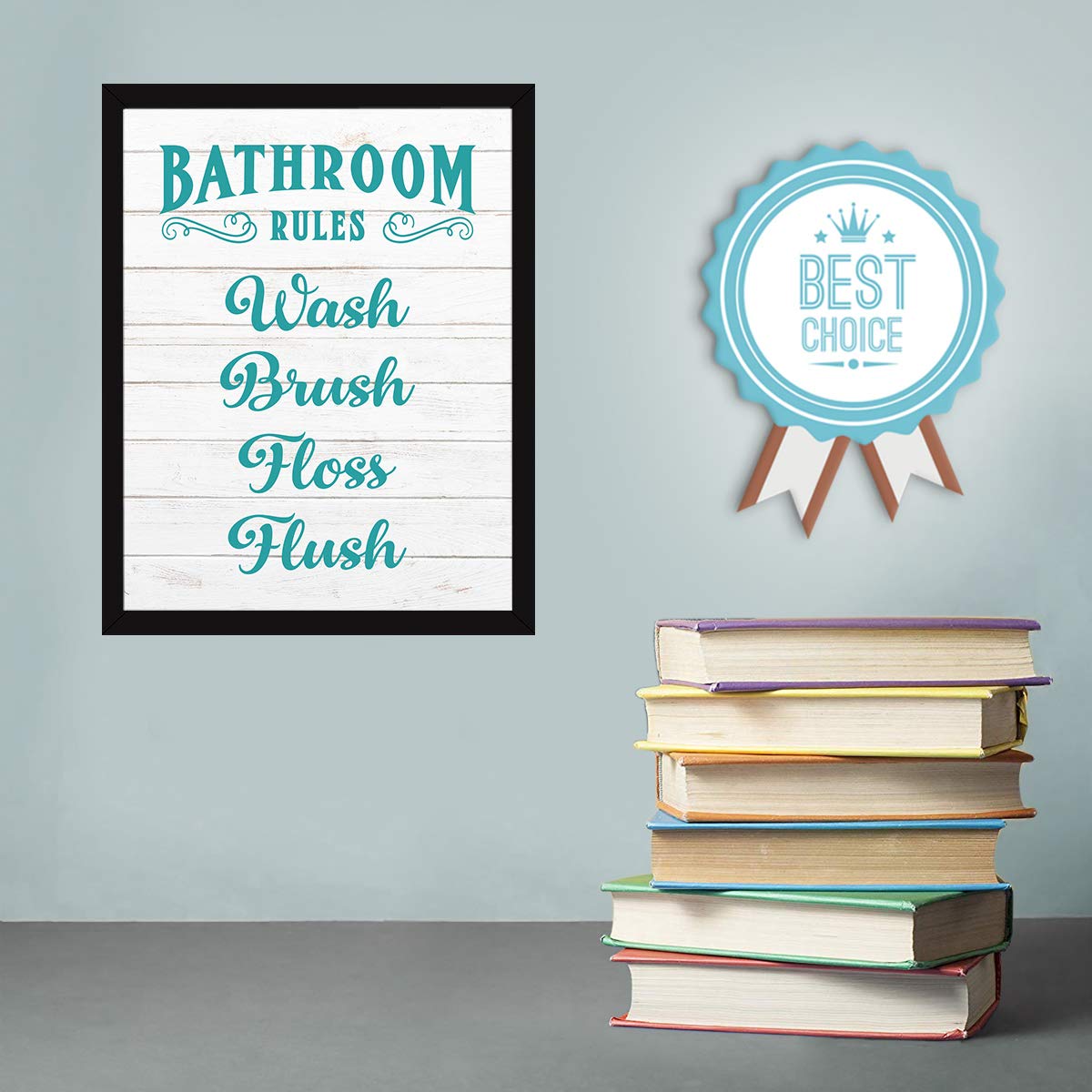 Chaka Chaundh Bathroom Quotes - Motivational Art Prints -7