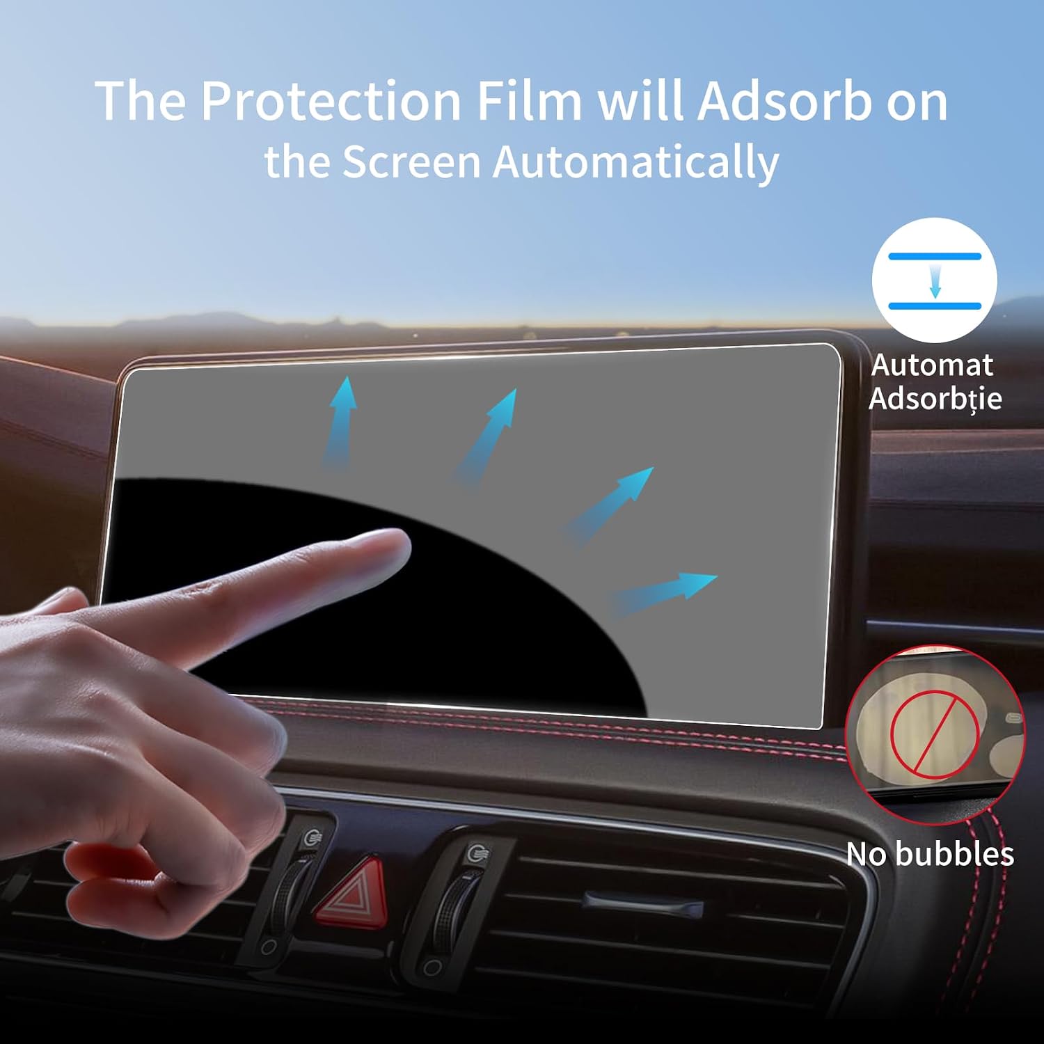 Screen Protector for 2026 Genesis G70 Prestige RWD/AWD 10.25 Inch Touch Screen Tempered Glass for 2023 2024 2025 2026 Genesis G70 LCD Protective Film Accessories 9H Anti-Scratch & Fingerprint