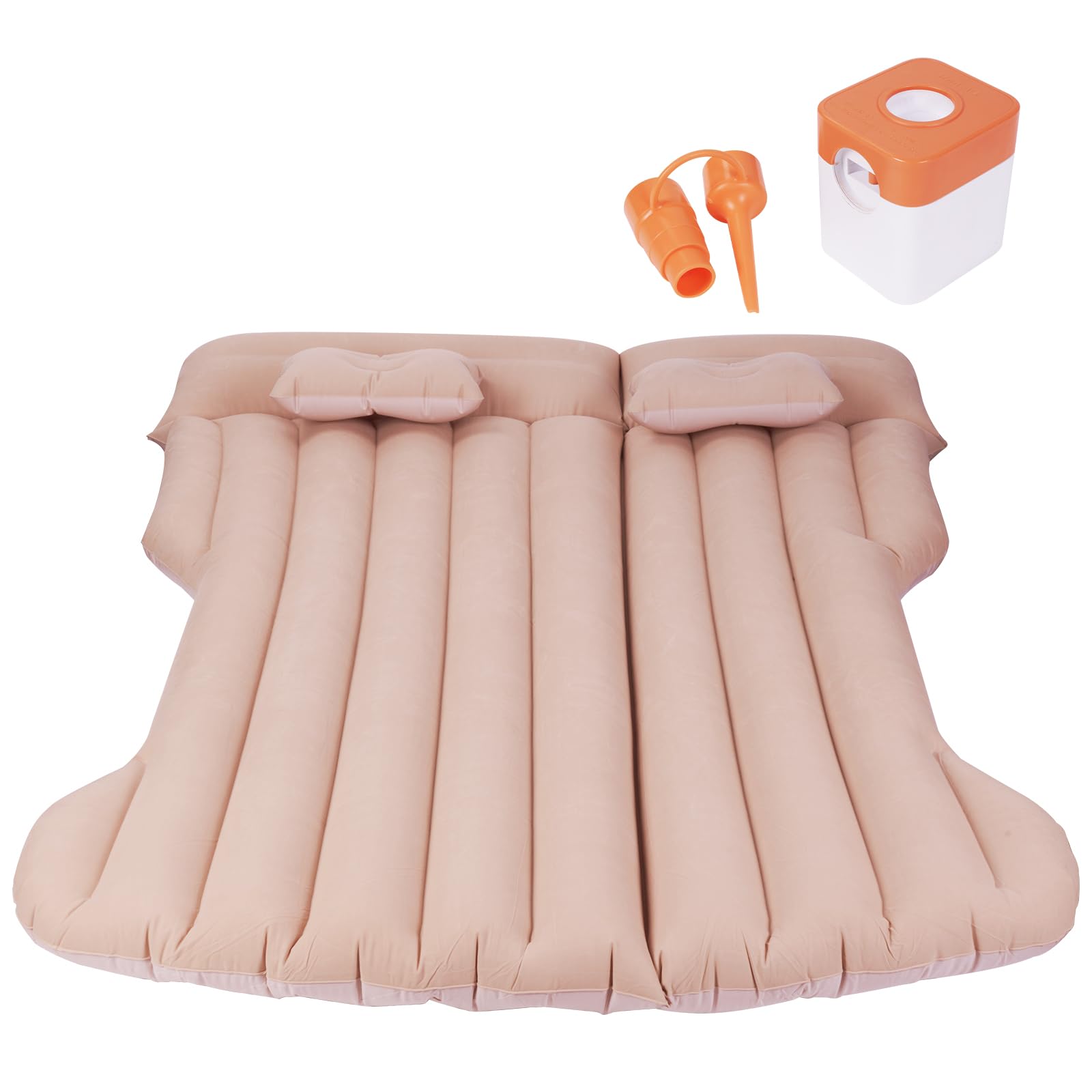 Vinteky Matelas Gonflable,Matelas Pneumatique pour Voiture lit de Camping Matelas Portable épais pour La Maison,Camping Voyager pour Tesla Model Y (Beige)