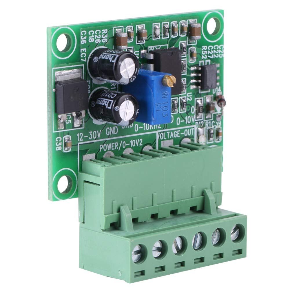 Akozon Convertitore frequenza a tensione, frequenza a tensione 0-10Khz a 0-10V F/V Modulo convertitore digitale ad analogico per PLC e convertitore di frequenza