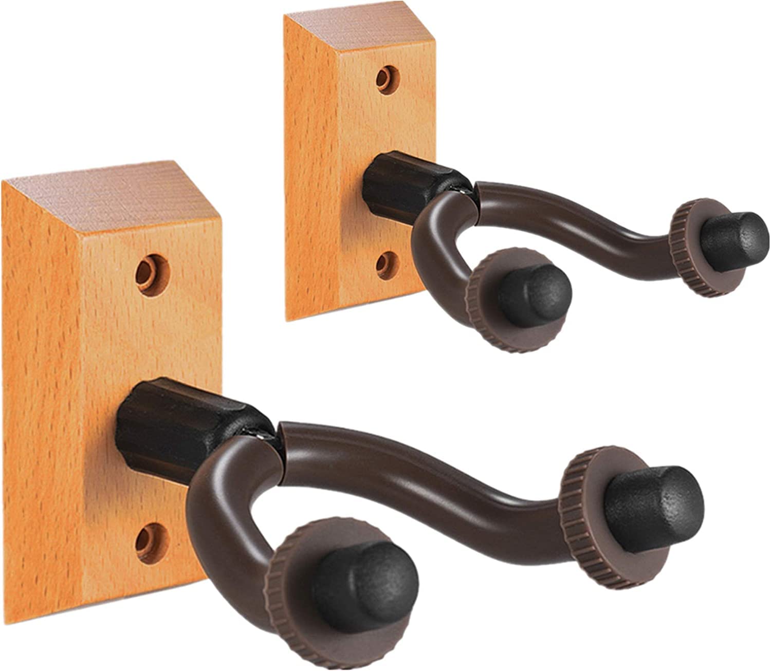 TechnoBuyers Guitar Wall Mount/Hanger/Holder/Hook/Stand Wooden Base + Fittings (2 pcs)-image-44