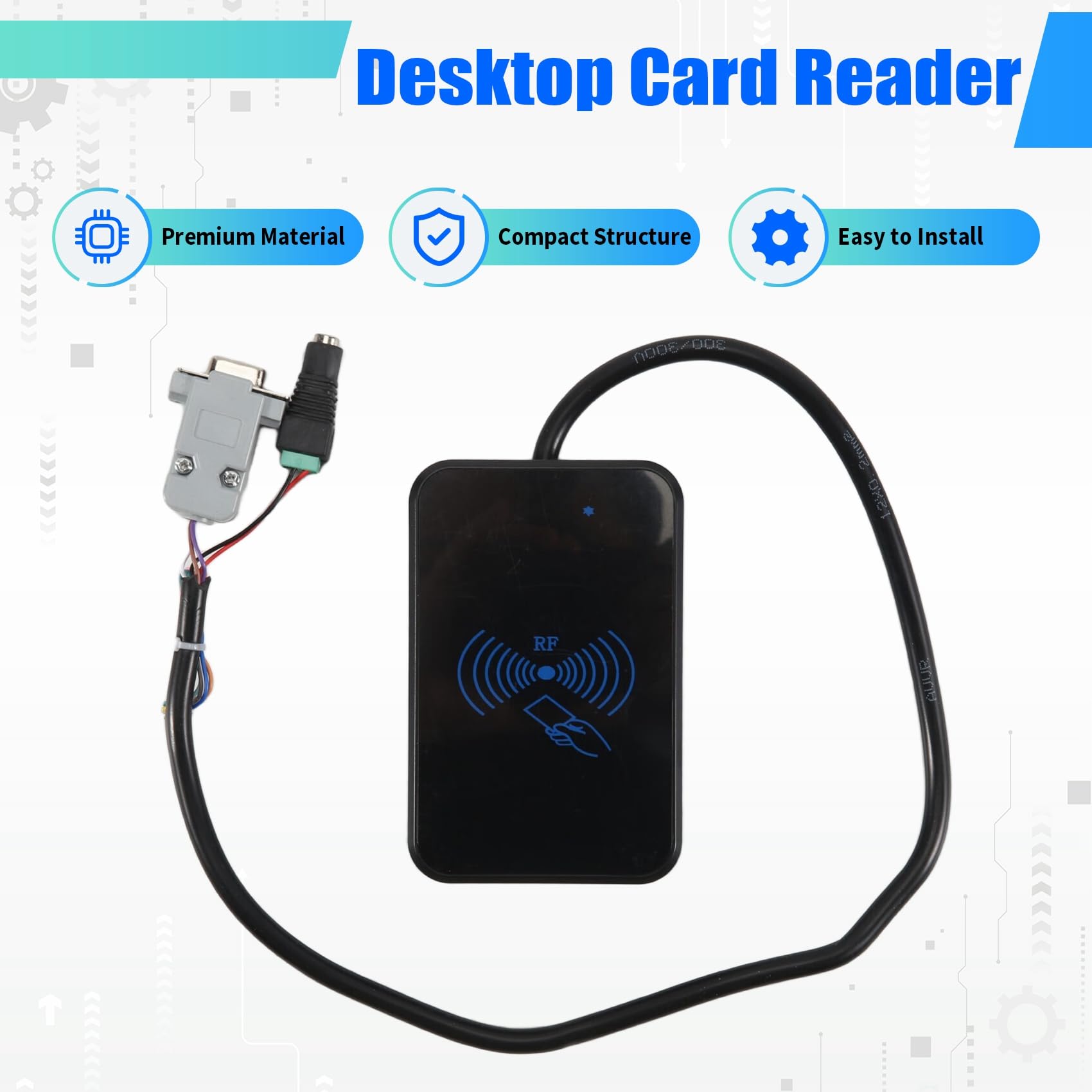 Lector/Grabador RFID UHF RS232 de 902-928 MHz con Software para Escritura de Tarjetas por Lotes, Compatible con Frecuencias RS232 y RS485 (. UU.)