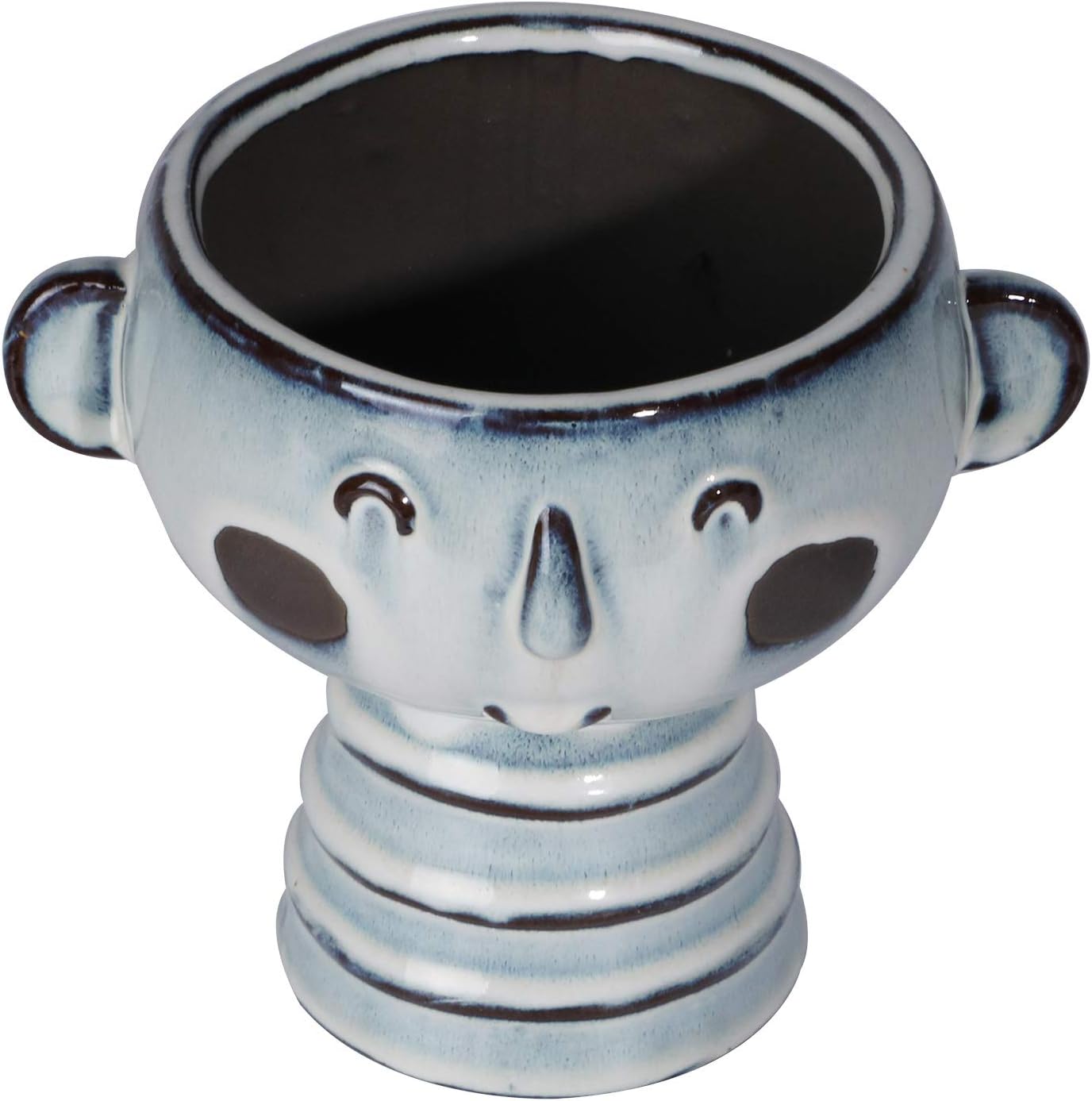 COTYNI Macetas Con Rostro, Macetas Para Suculentas, Macetas De Cabeza De 4.7 Pulgadas Para Interior, Linda Maceta De Resina Con Orificio De Drenaje, Maceta Única Para Cactus, Maceta Pequeña Para