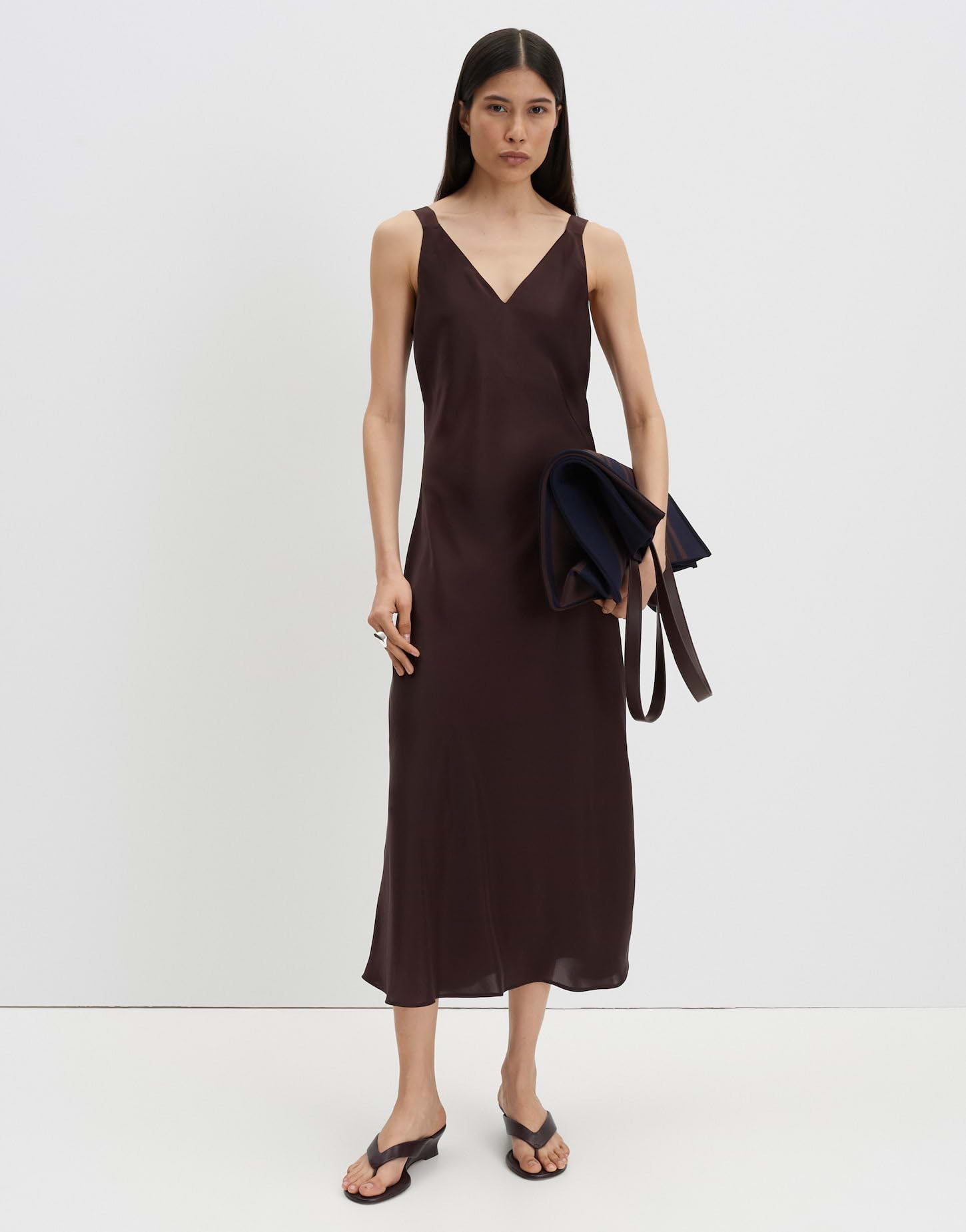 someday Damen Midikleid | Schimmerndes Slip Dress in A-Linie