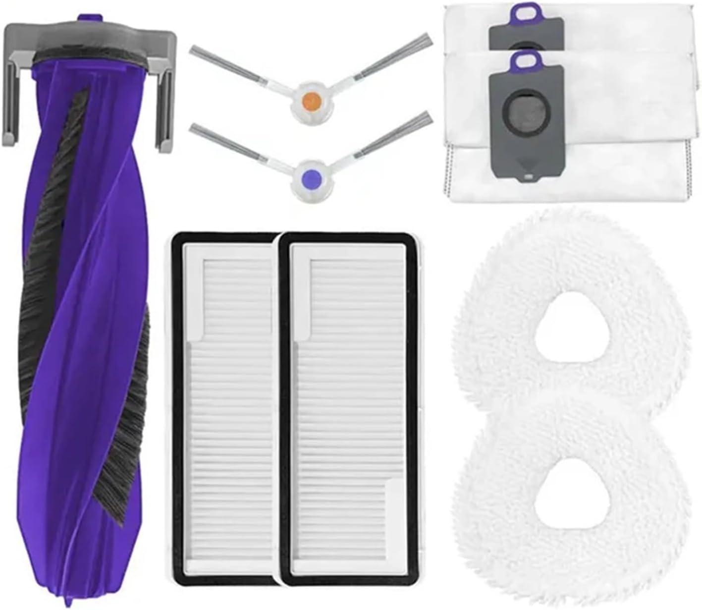 Parts Main Side Brush, Hepa Filter, Mop Pad, Compatible for Narwal Freo Z Ultra, YJCC017, Robot Vacuum Cleaner Accessories