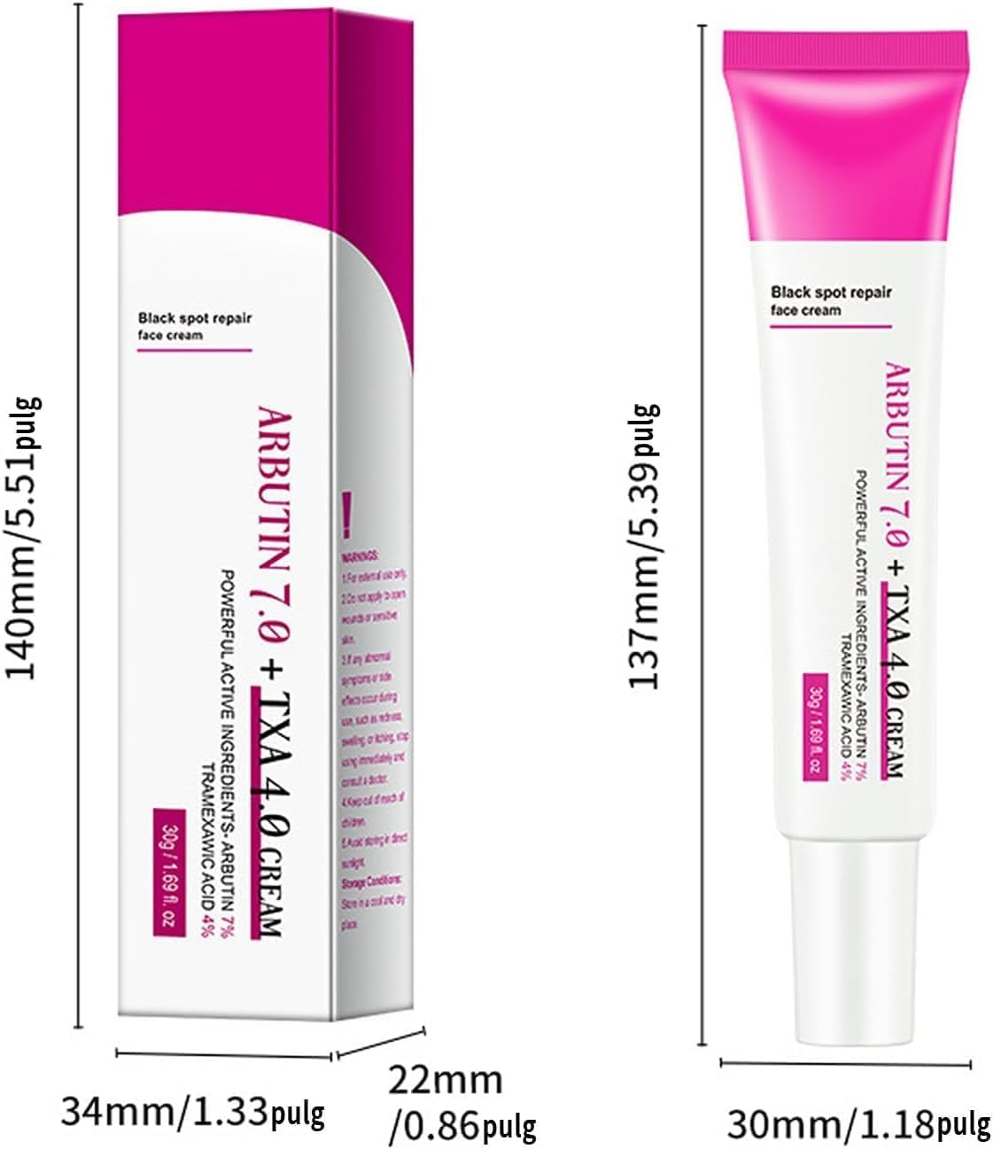 Arbutin 7% + Tranexamic Acid 4% Cream - Lightweight Brightening