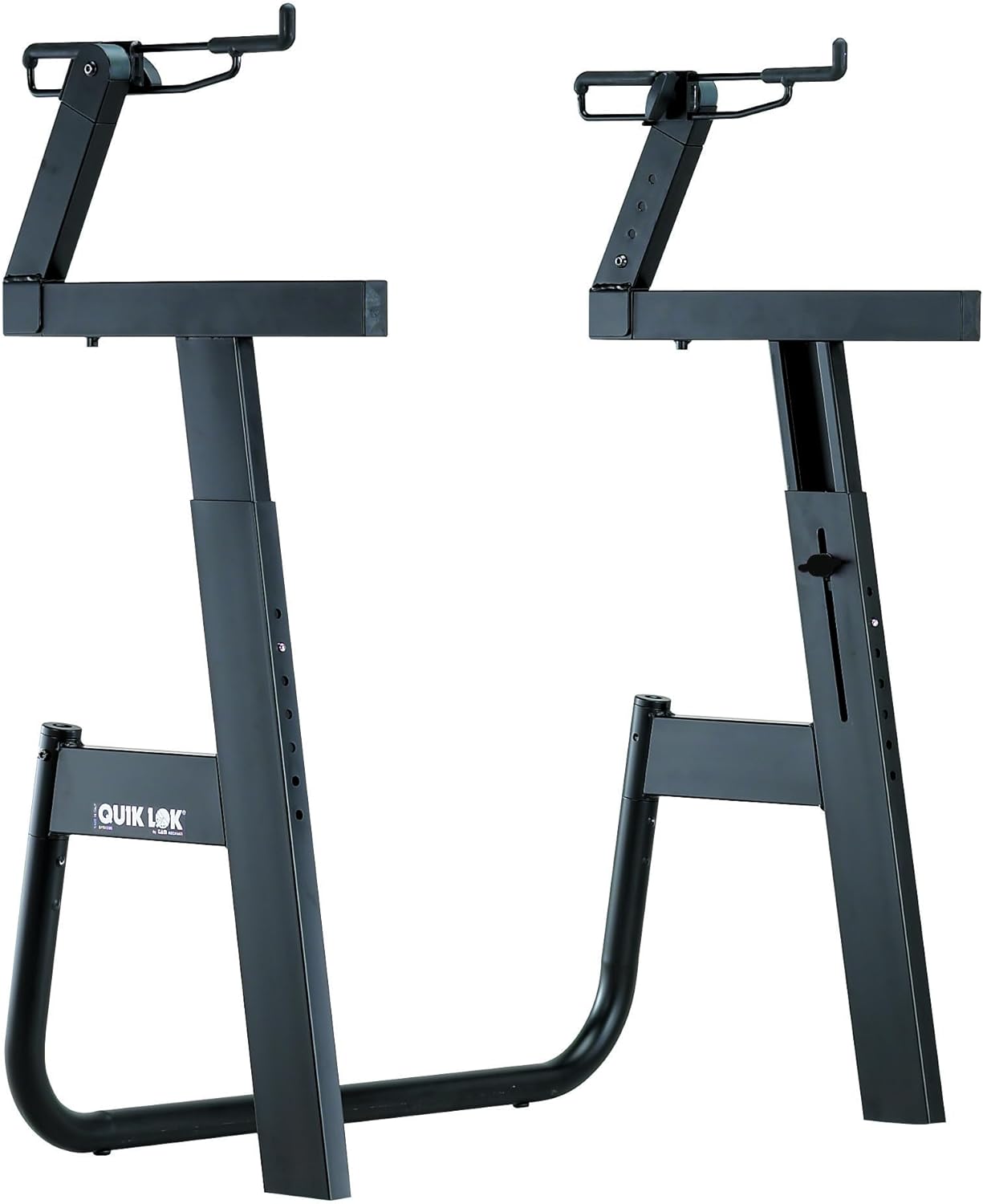 QUIK LOK Tilt, Height & Depth Adjustable Second Tier Add-on for M-91 (M-2BK),black