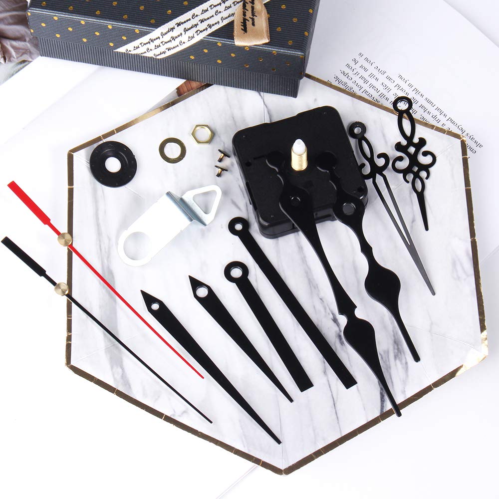 Hicdaw 16PCS Clock Mechanism High Torque Clock Kit Clock Mechanism