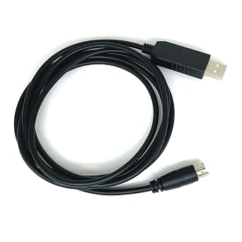 6 Feet USB to Mini Din Serial Adapter Cable with FT232RL Chipset, 8 Pin Male Connector, CT-62 CAT Audio Interface Cable for Yaesu Radio Model FT-100, FT-817,FT-857,FT-897
