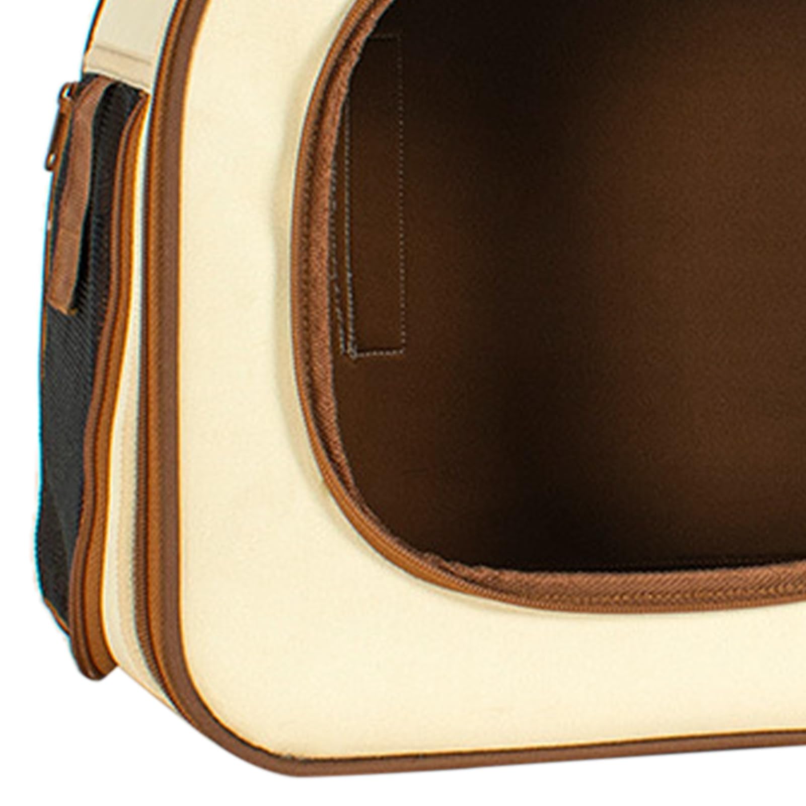 Generic Zaino per Sacchetto per Gatti, Manico in Gomma Backpack Gatto Finestra Trasparente Beige di Grande capacità per il Campeggio (Zaino beige)